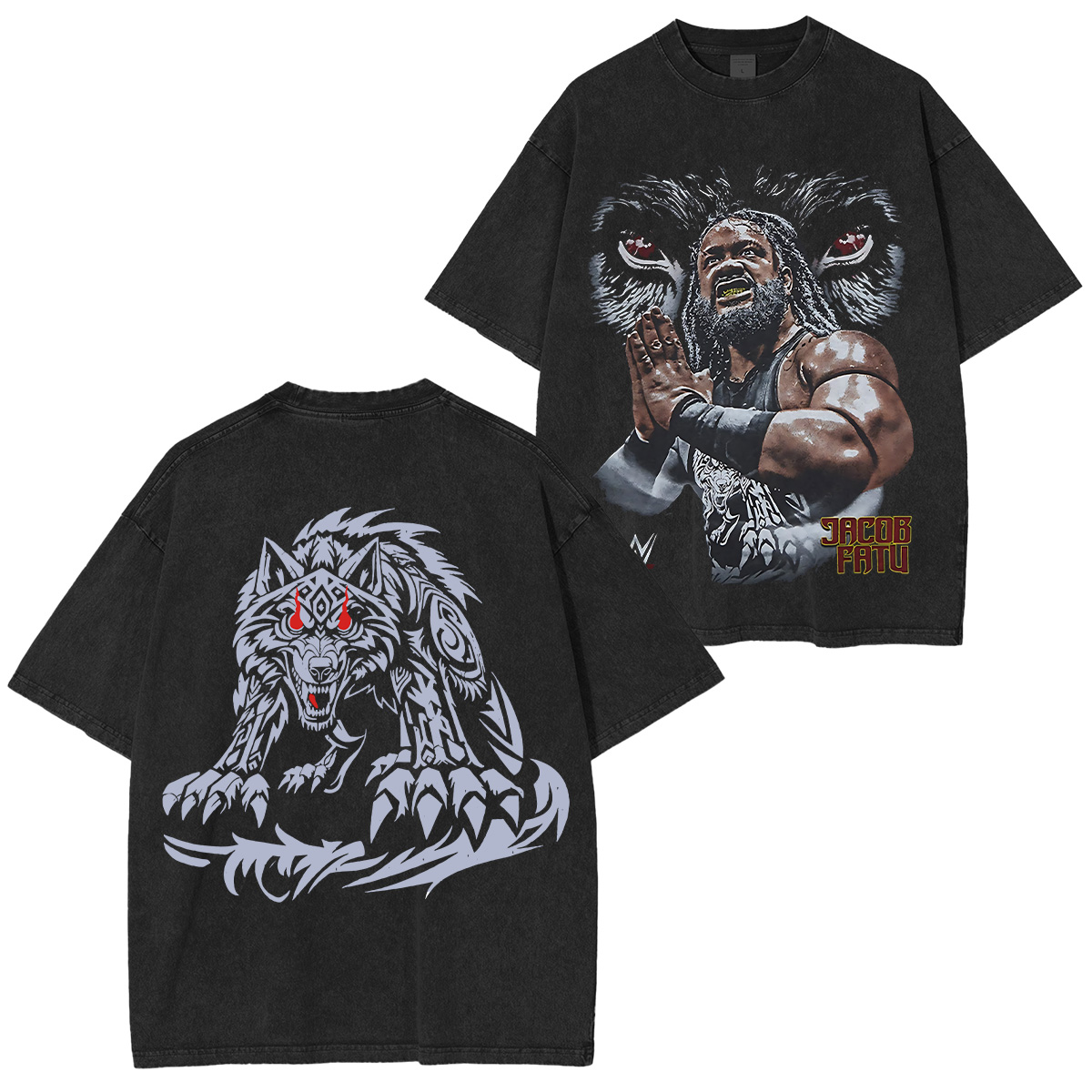 WWE Fatu Wolf  Washed T-shirt/Crewneck/Hoodie