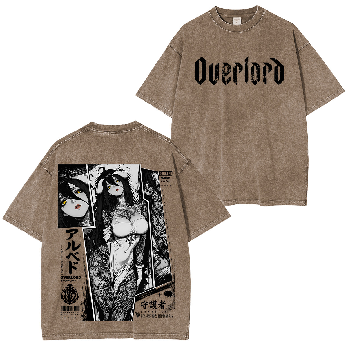 Albedo Overlord Washed T-shirt/Crewneck/Hoodie
