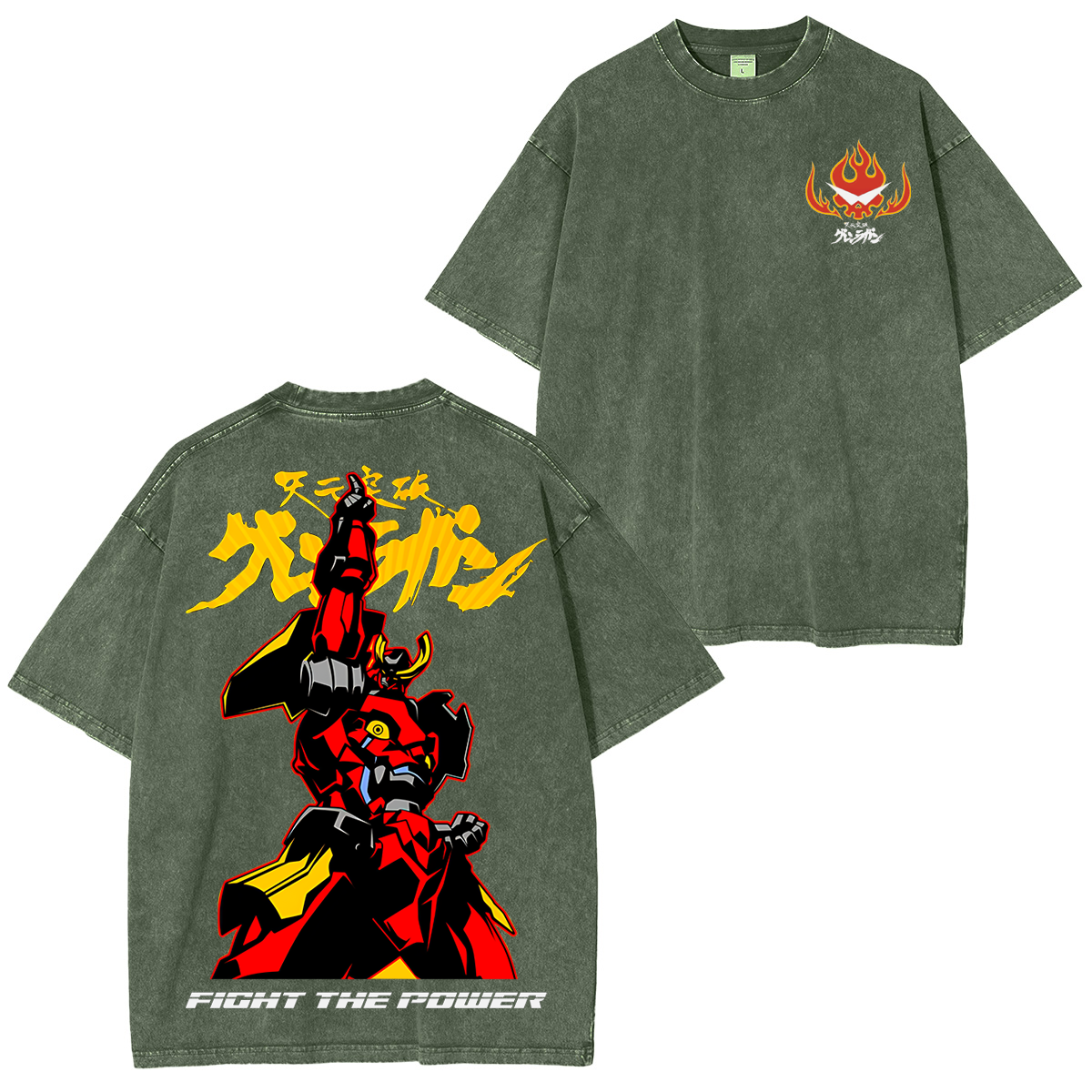 Gurren Lagann Unisex Washed T-Shirt