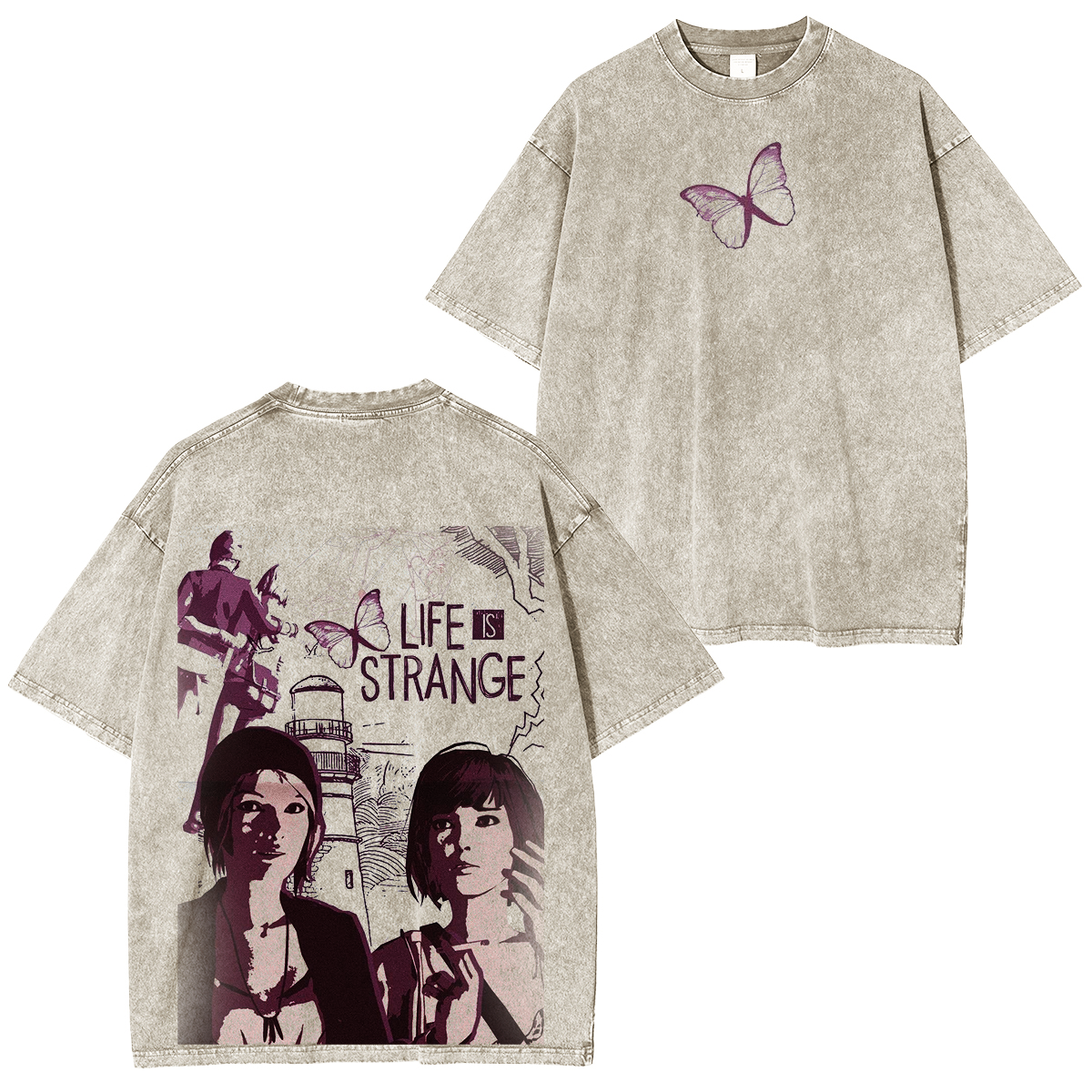 Life Is Strange Cotton Vintage Washed Unisex T-Shirt