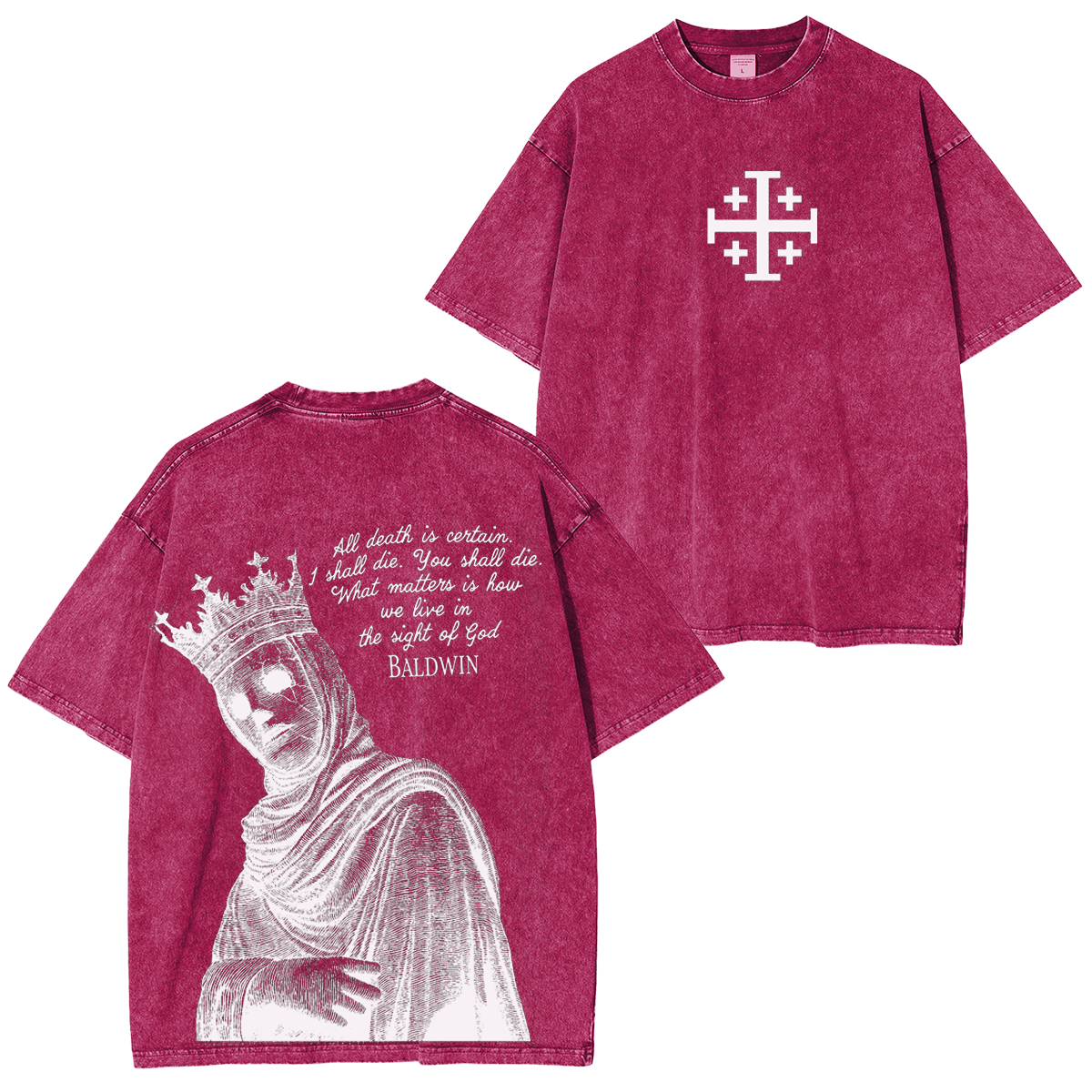 Baldwin Crusader Vintage Washed Unisex T-Shirt