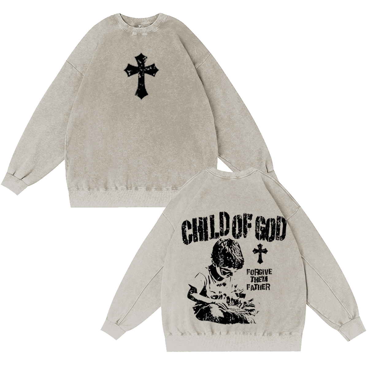 Sopula Child Of God Fun Kids Vintage Washed T-shirt/Crewneck/Hoodie