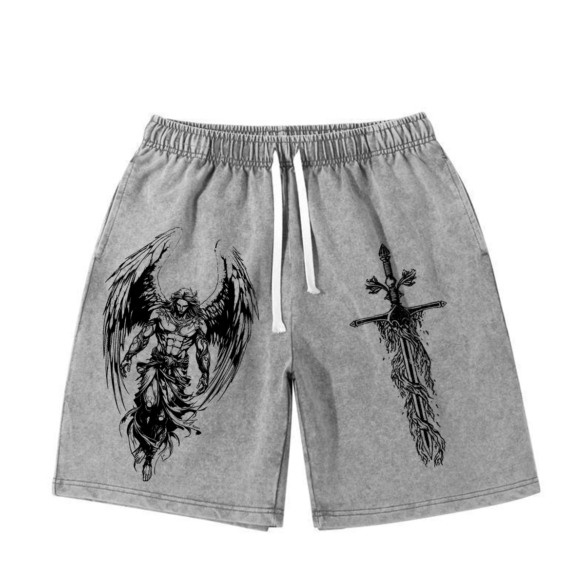 Archangelmichael Jesus War Vintage Washed Shorts/Pants