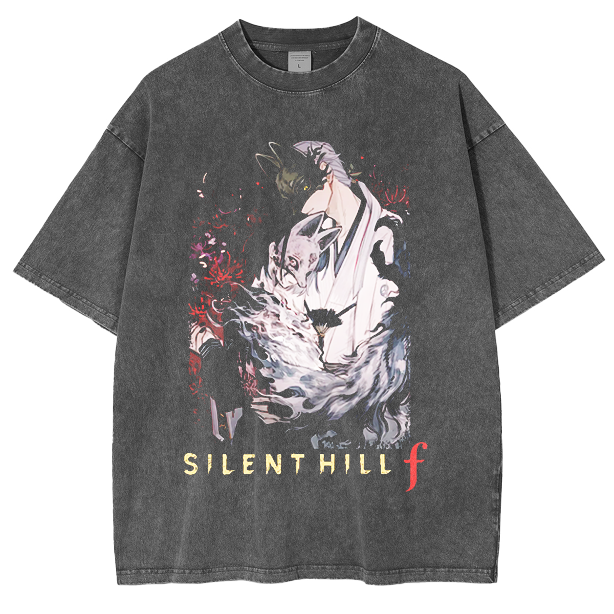 Fox Mask x Hinako Silent hill f Vintage Washed T-shirt/Crewneck/Hoodie