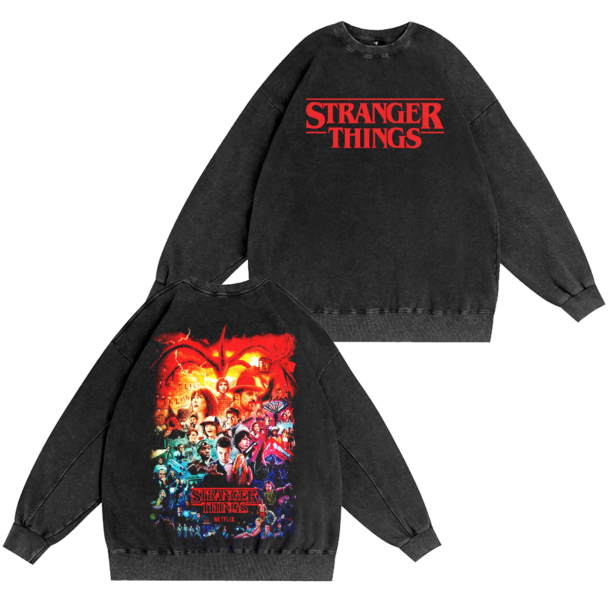 Stranger Things Vintage Washed T-shirt/Crewneck/Hoodie