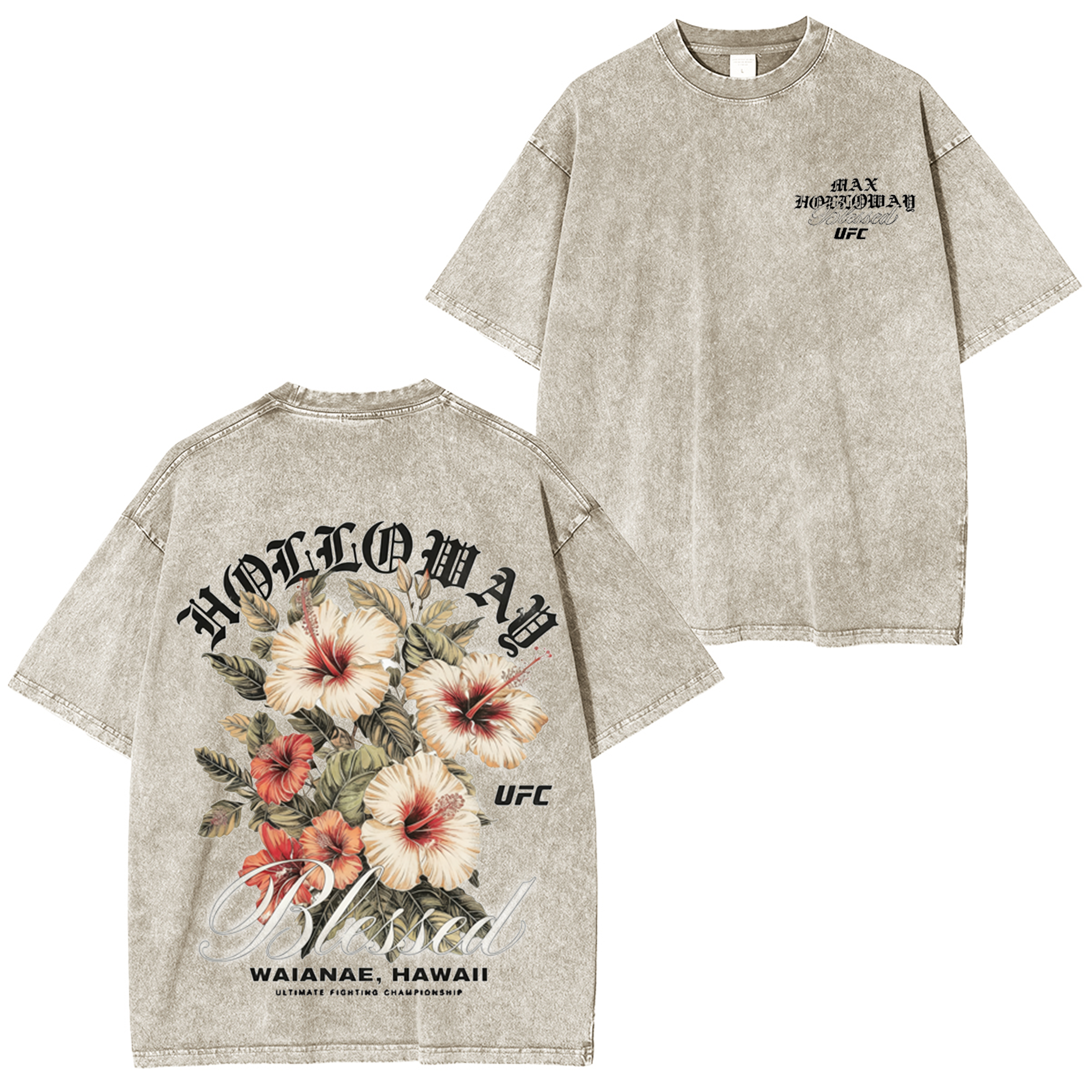 Max Holloway Lei Vintage Washed T-shirt/Crewneck/Hoodie