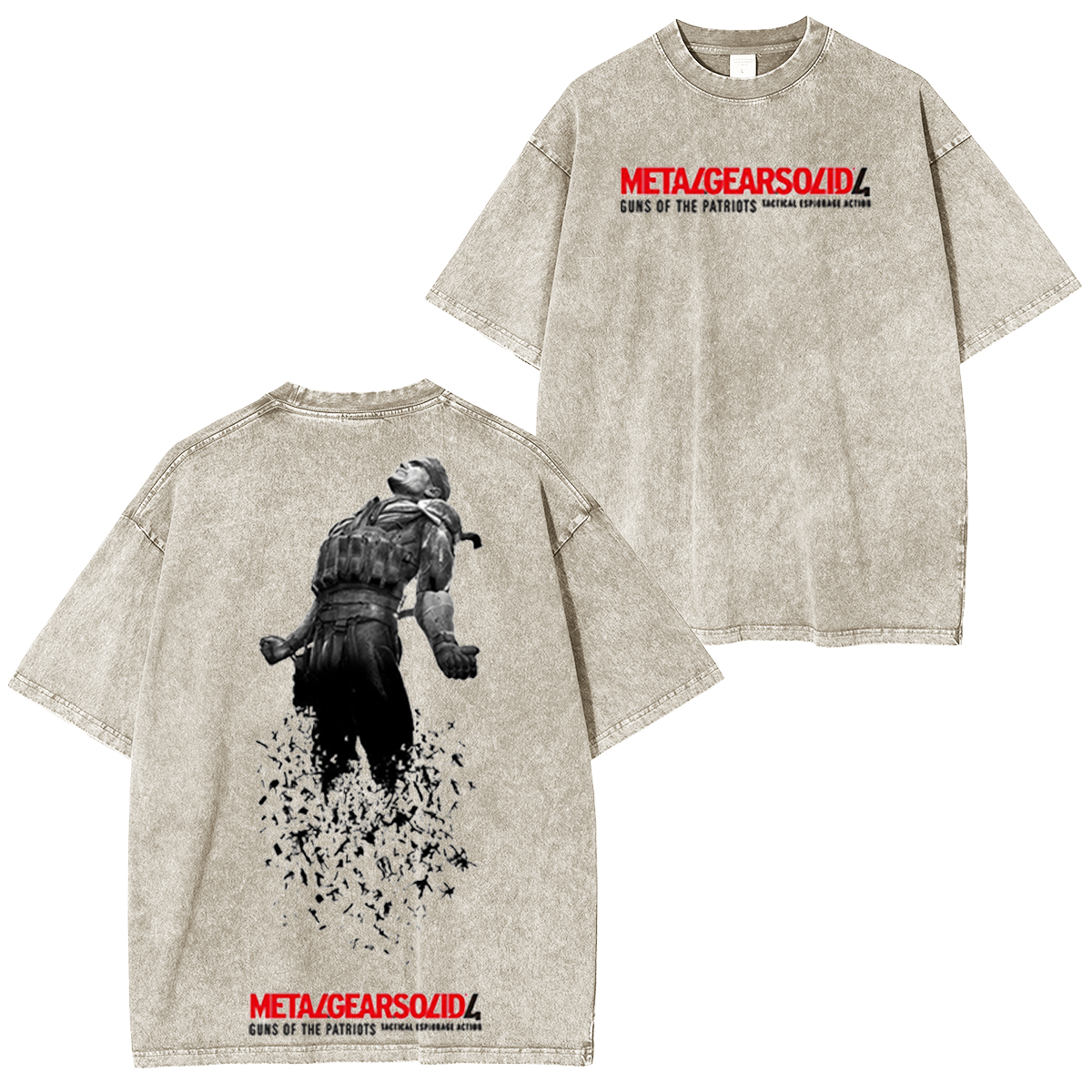 Metal Gear Solid 4 Vintage Washed T-shirt/Crewneck/Hoodie