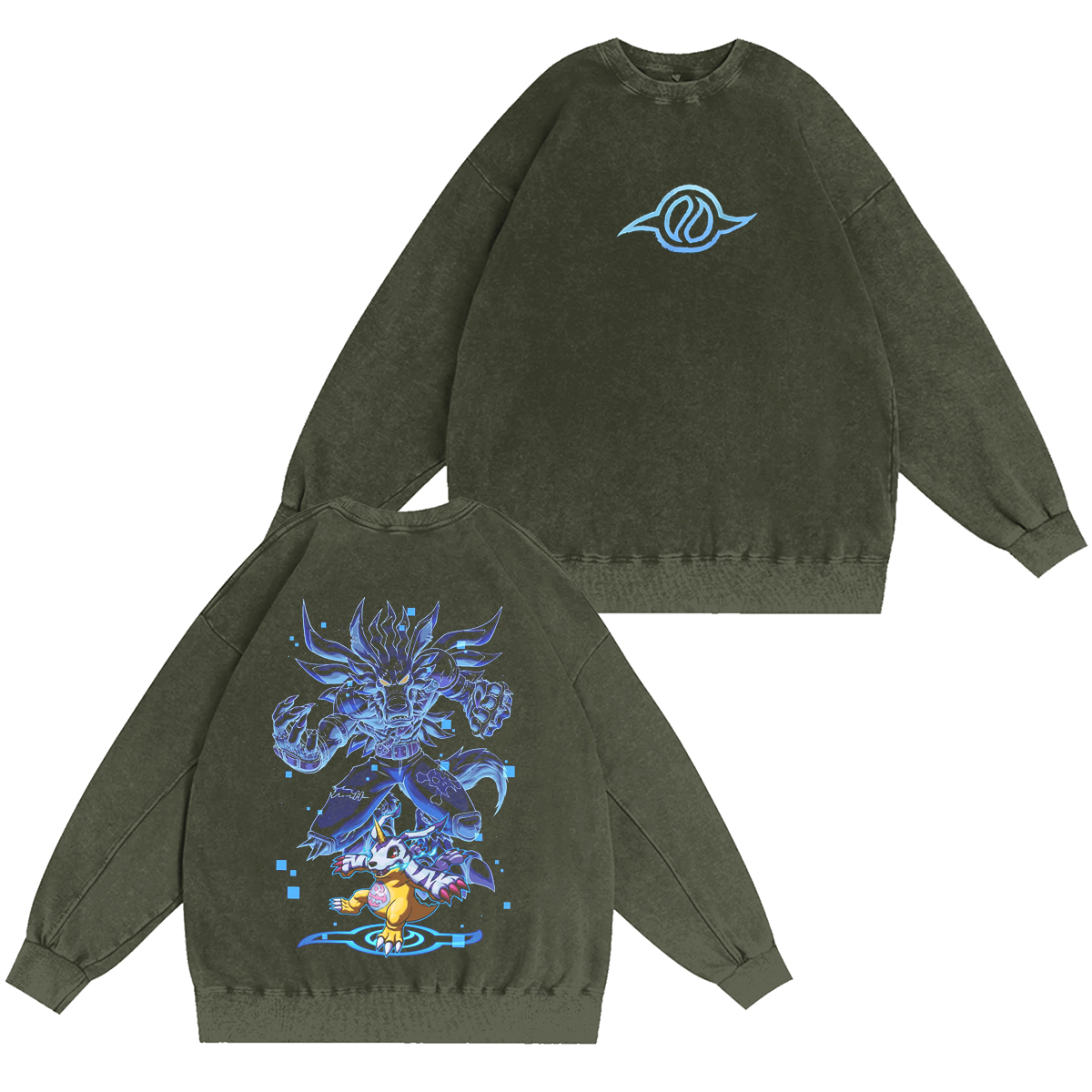 Digimon Vintage Washed T-shirt/Crewneck/Hoodie