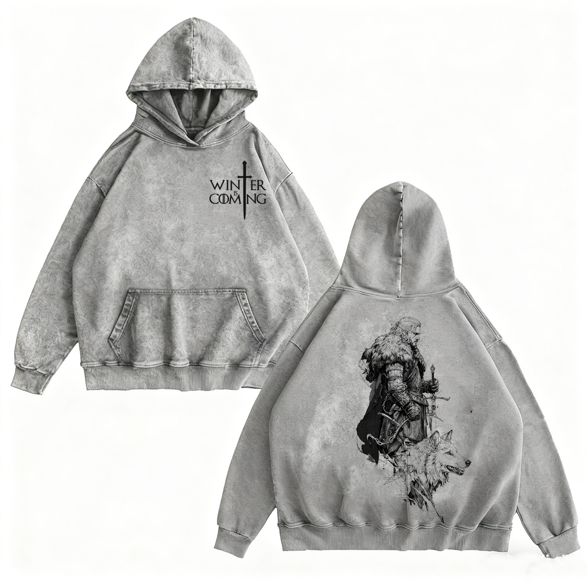 Game of Thrones Winter Is Coming Vintage Washed T-shirt/Crewneck/Hoodie