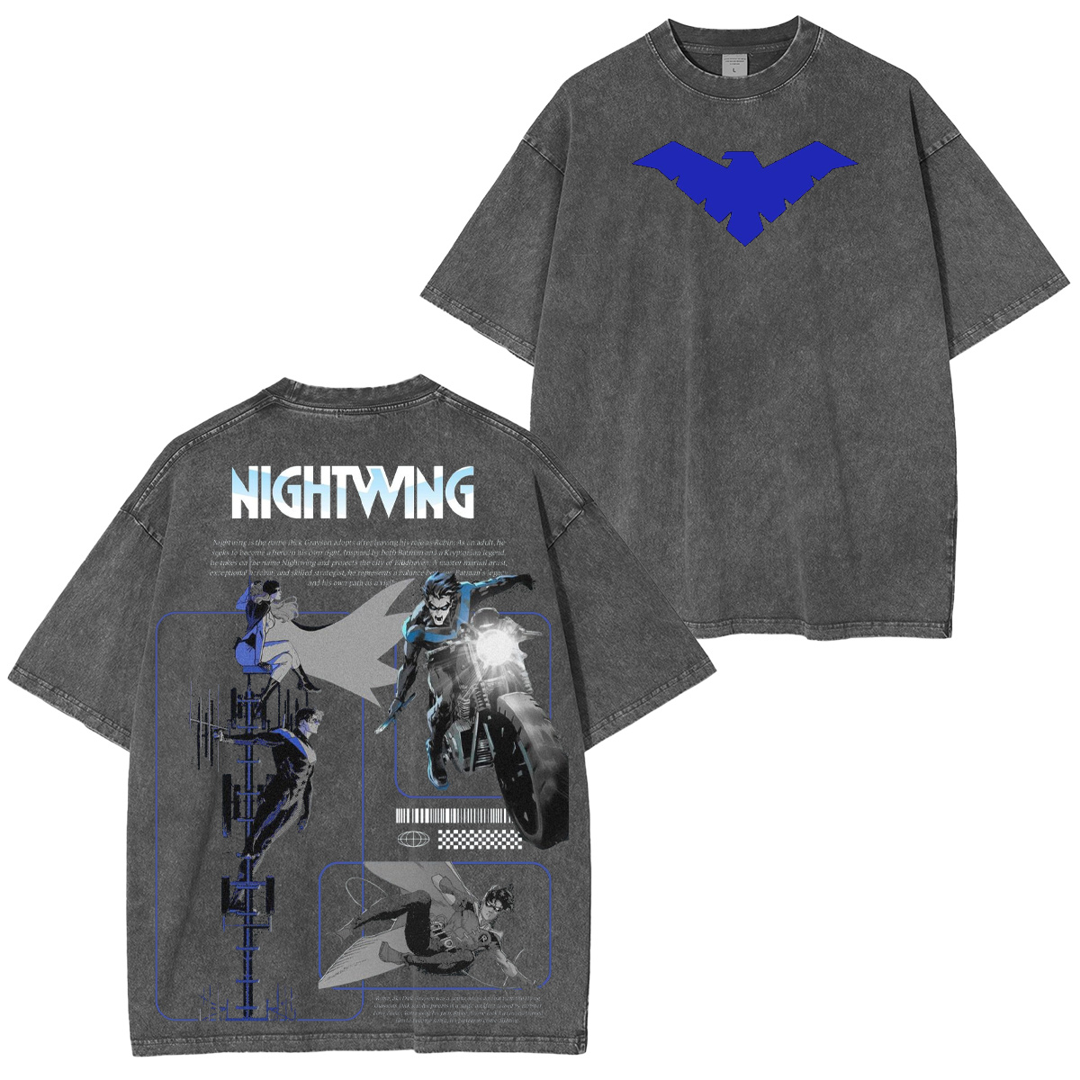 Nightwing Washed T-shirt/Crewneck/Hoodie
