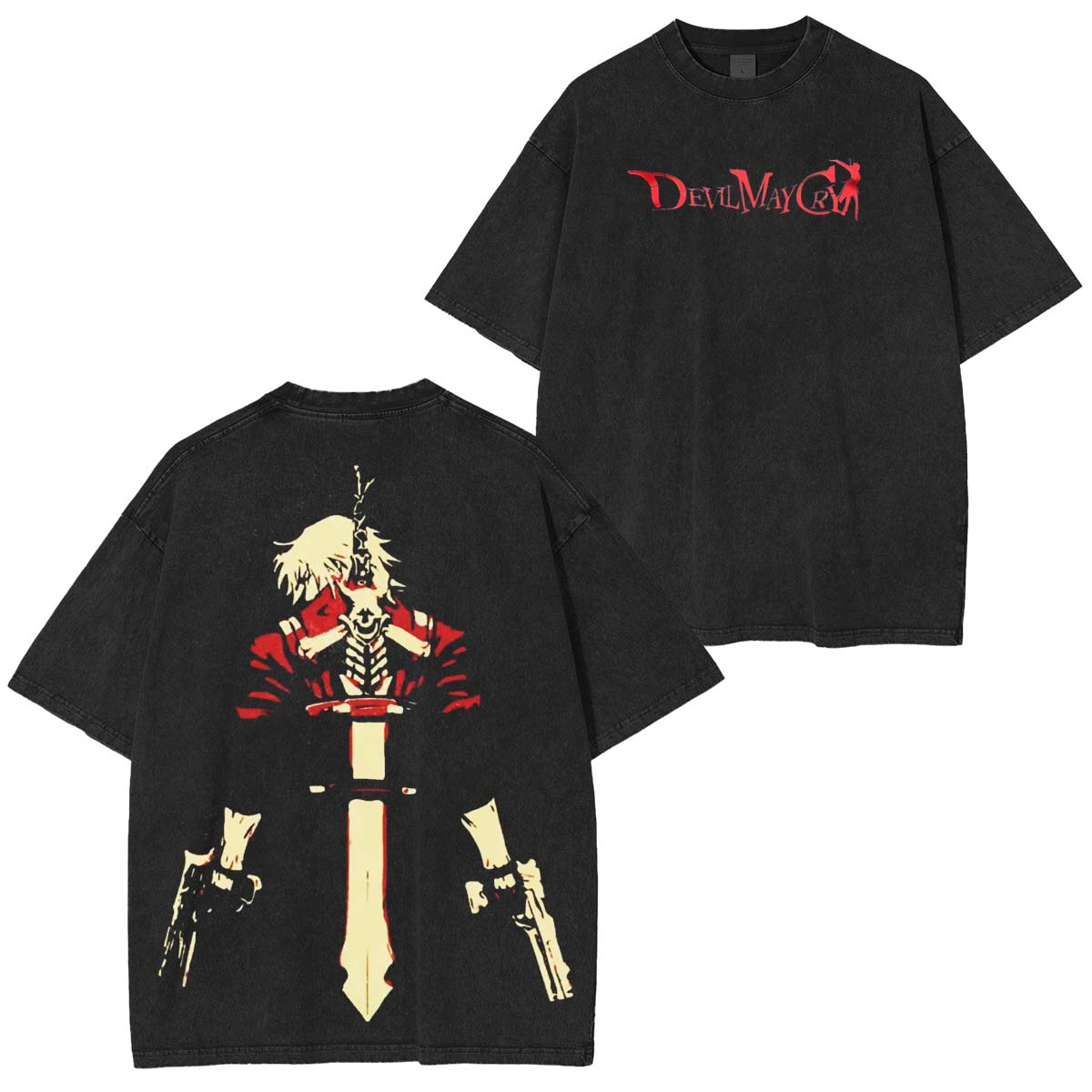 Devil May Cry Dante Vintage Washed Unisex T-Shirt