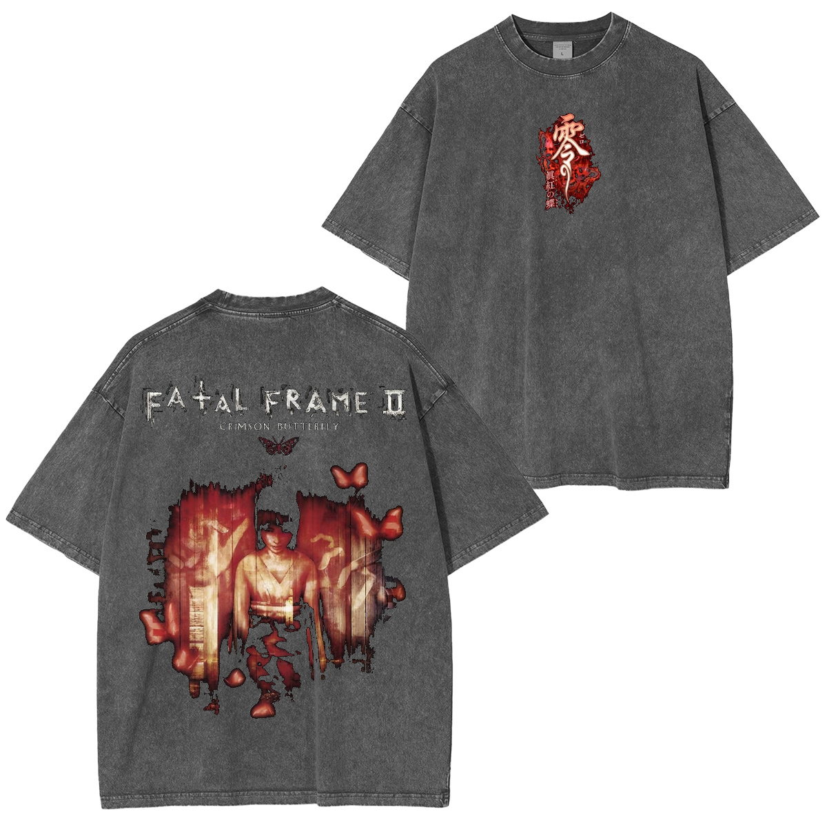 Fatal Frame II: Crimson Butterfly Washed T-shirt/Crewneck/Hoodie
