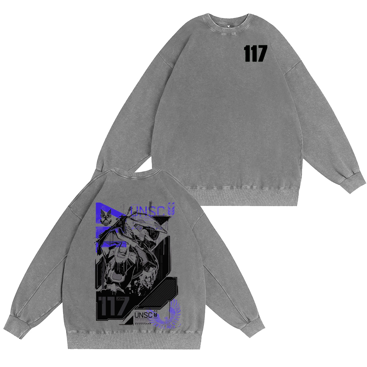 Master Chief Halo Vintage Washed T-shirt/Crewneck/Hoodie