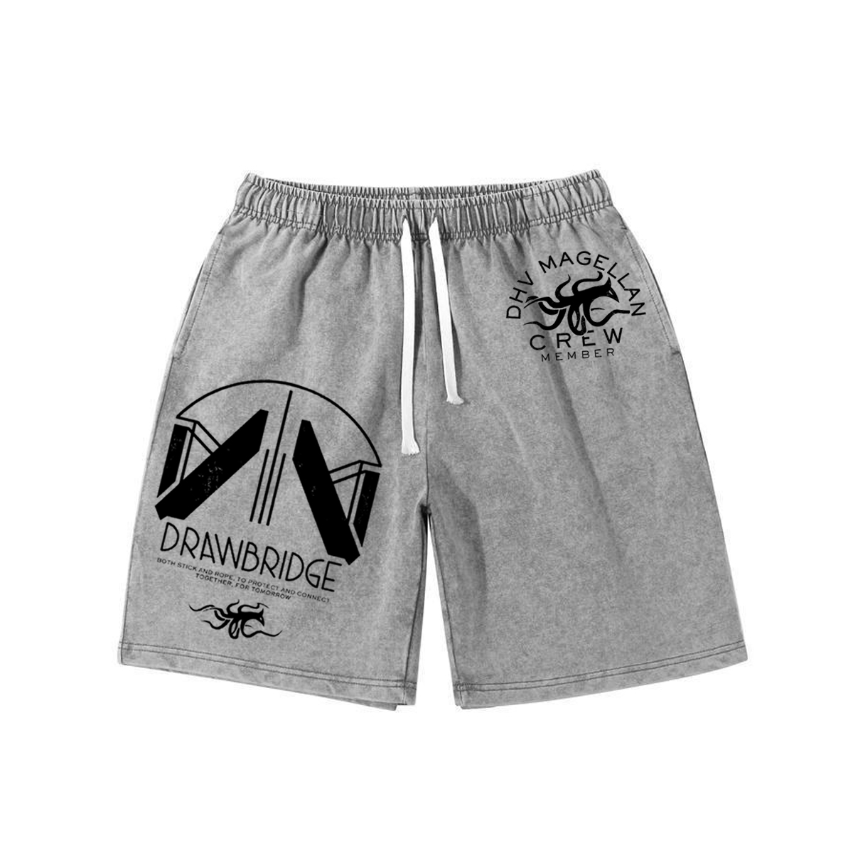 Washed Shorts Loose Sports Shorts