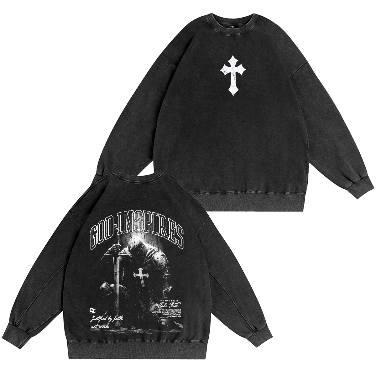 The Five Solas: Sola Fide' Washed T-shirt/Crewneck/Hoodie