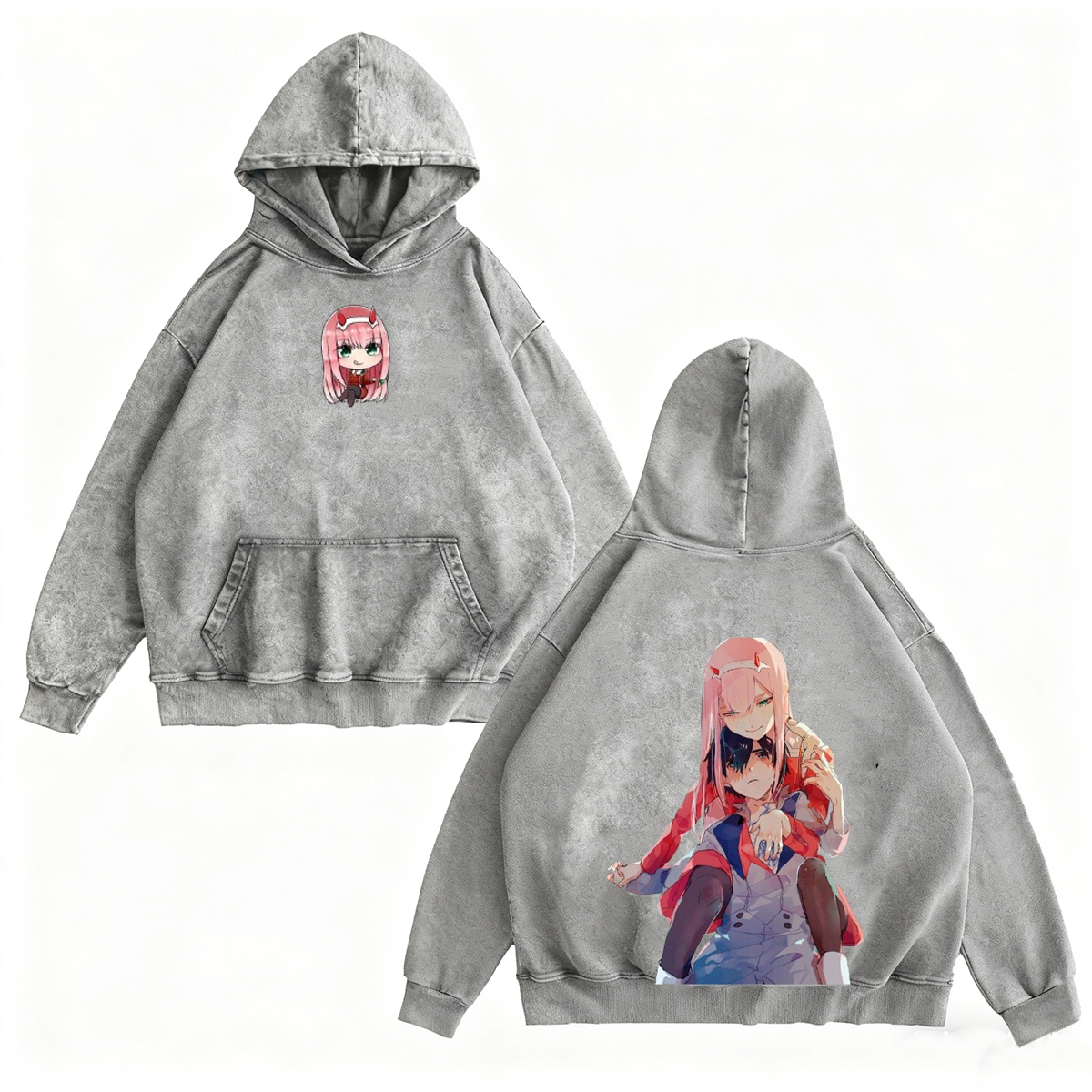 DARLING in the FRANXX Anime Vintage Washed T-shirt/Crewneck/Hoodie