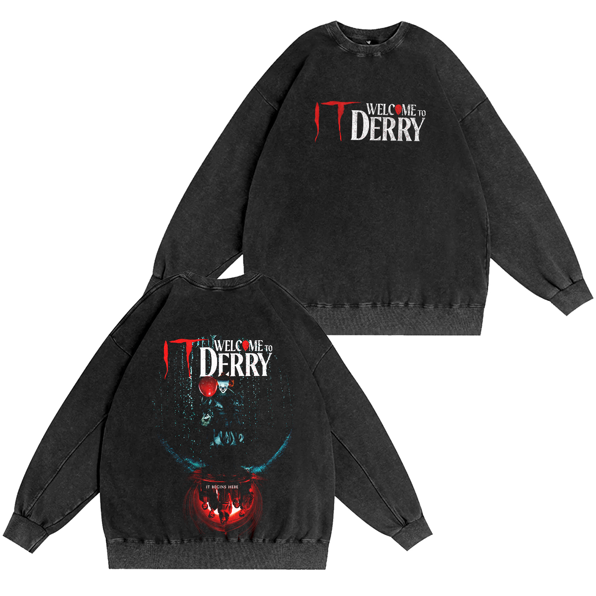 It: Welcome to Derry Unisex Washed T-shirt/Crewneck/Hoodie