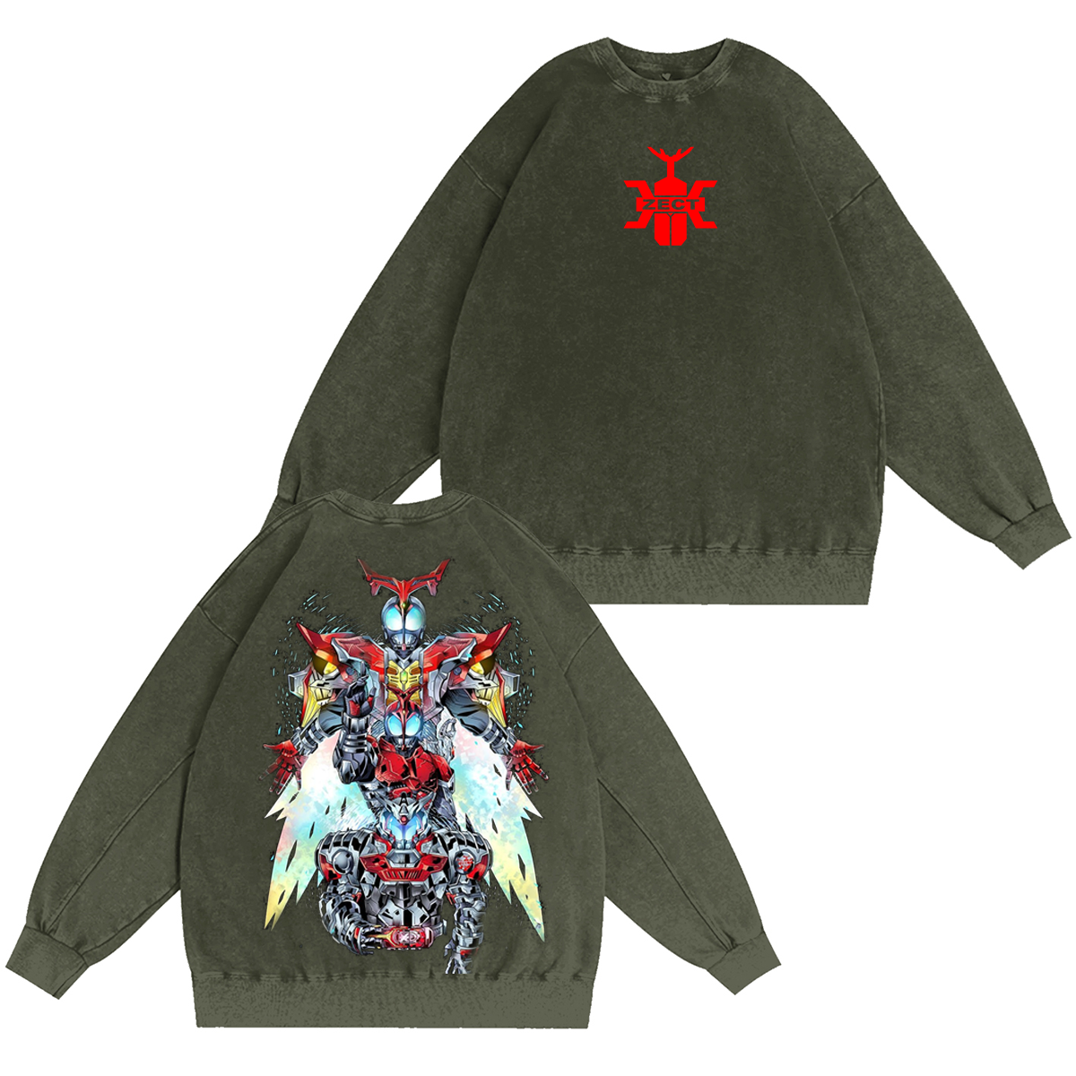 Kamen Rider Kabuto: Kabuto Emblem Unisex Washed T-shirt/Crewneck/Hoodie