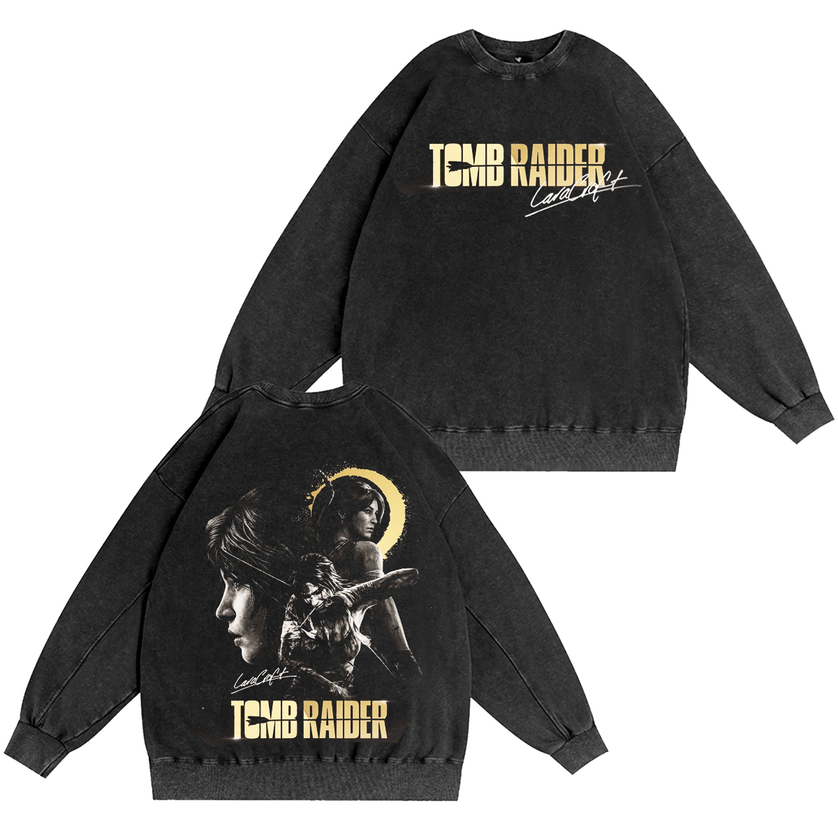 Tomb Raider Unisex Washed T-shirt/Crewneck/Hoodie