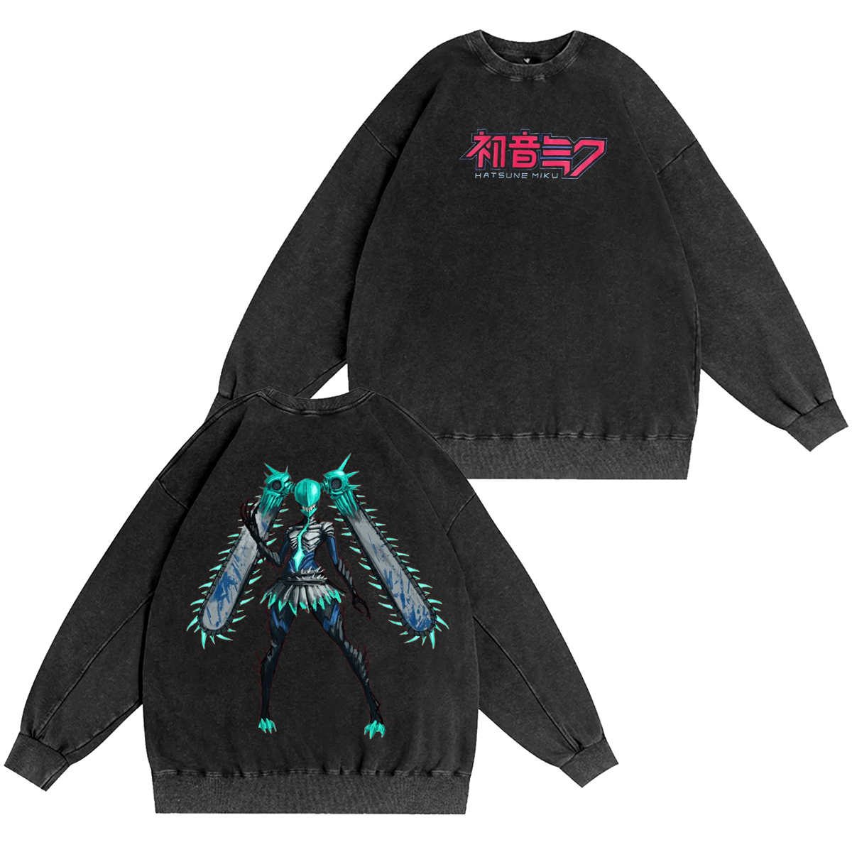 Chainsaw Miku Unisex Washed T-shirt/Crewneck/Hoodie