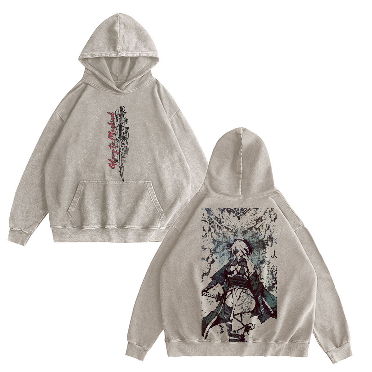 NieR: Automata Vintage Washed T-shirt/Crewneck/Hoodie