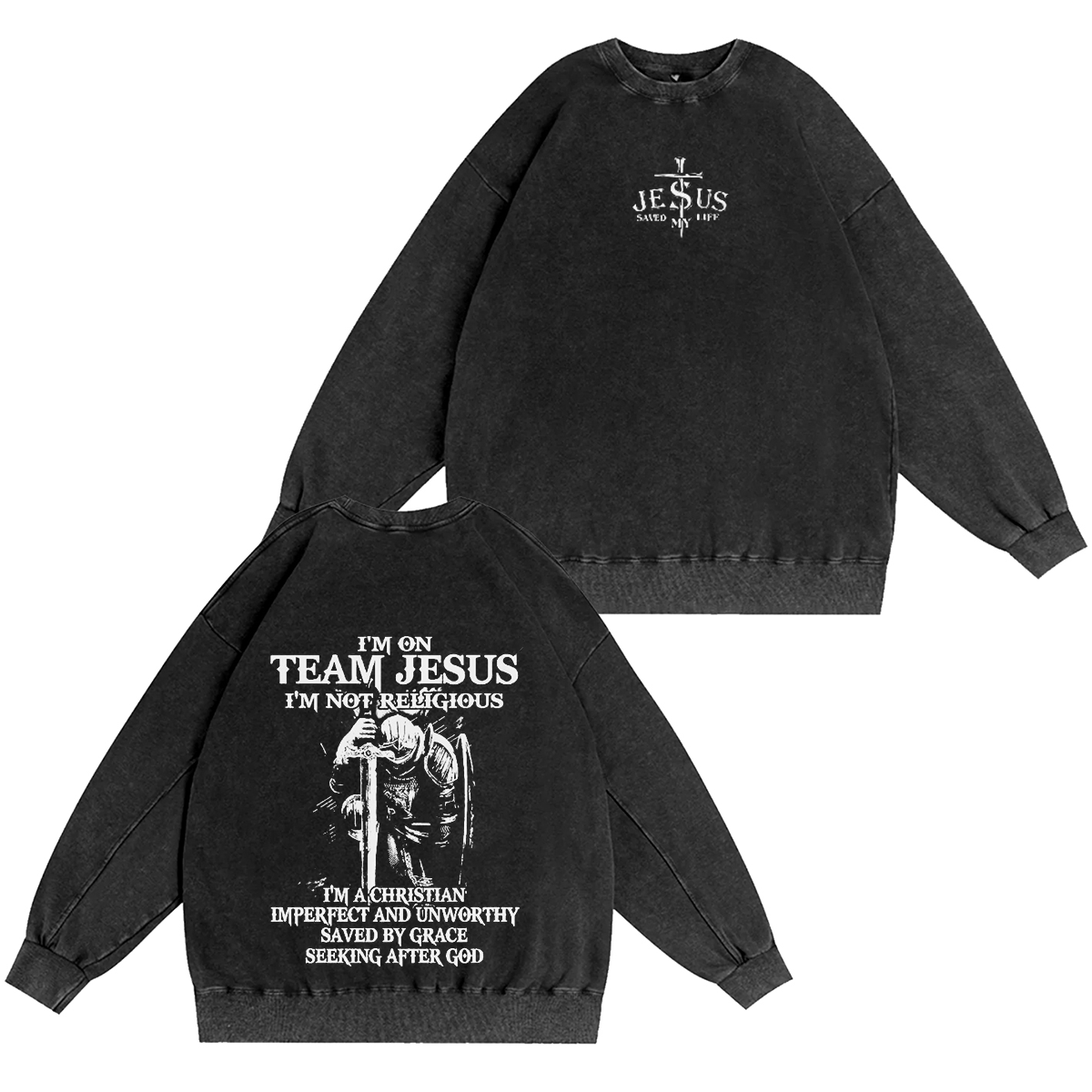 Team Jesus Unisex Washed T-shirt/Crewneck/Hoodie