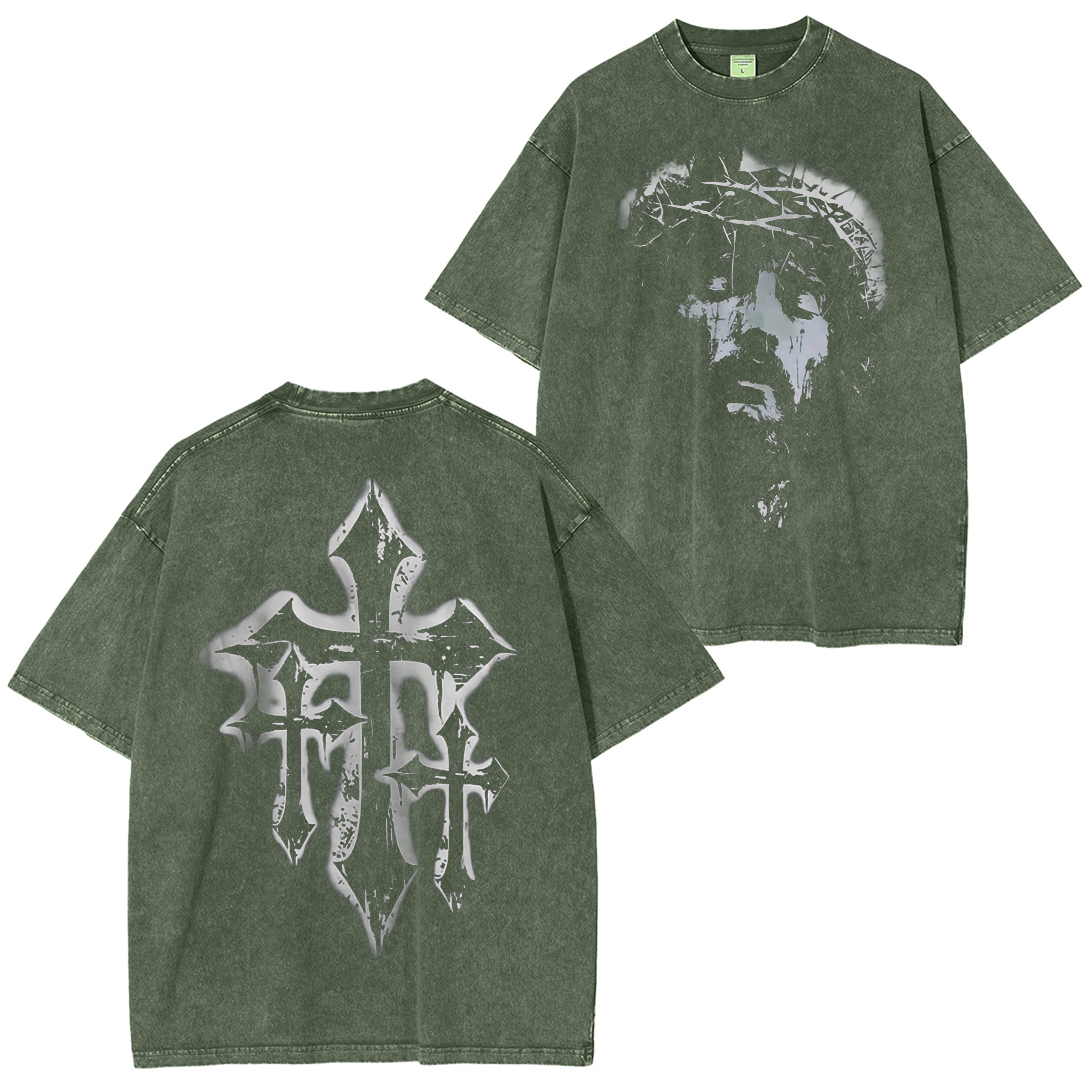 Christian Religious Jesus Forgive Them Father Vintage Unisex Washed T-Shirt