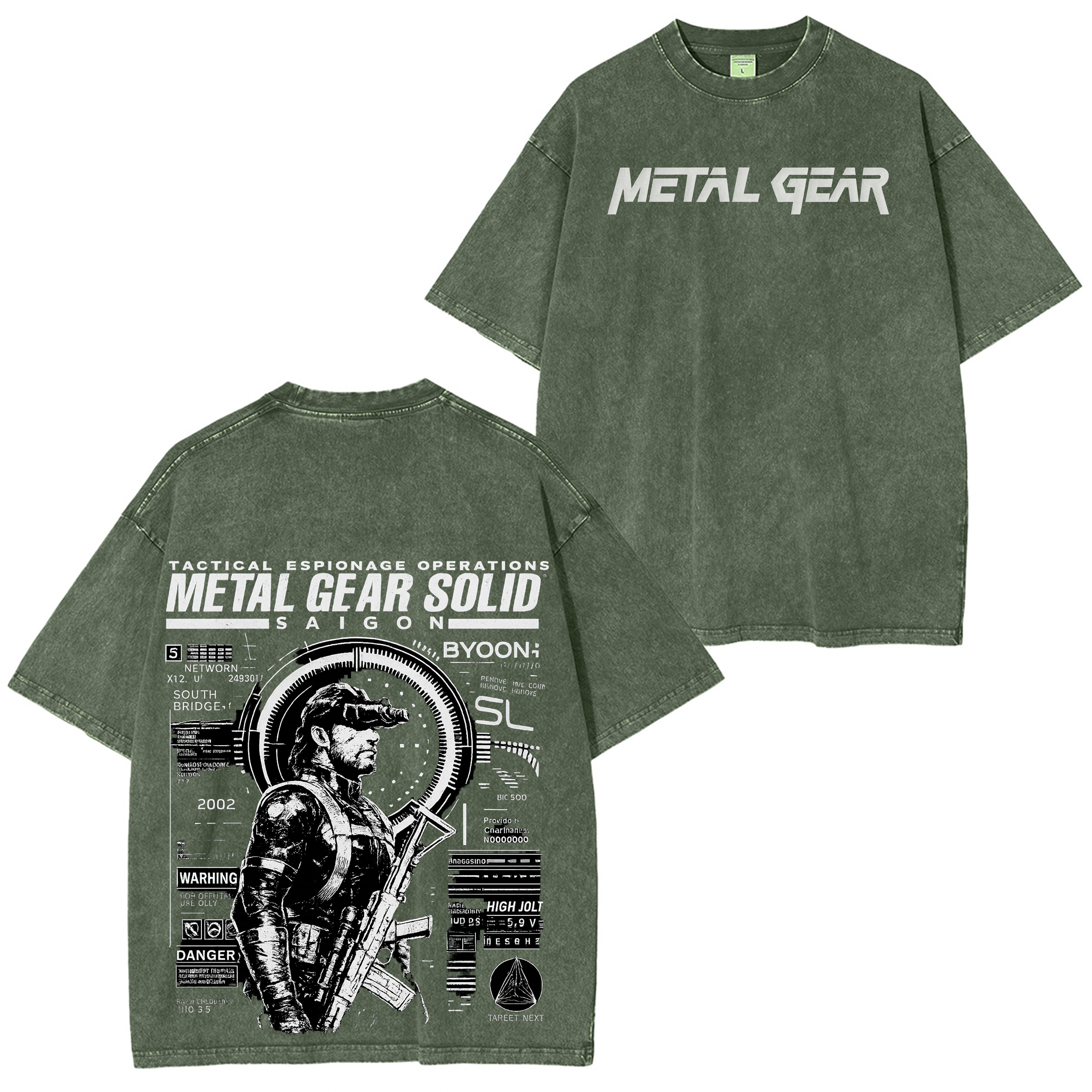 Metal Gear Solid 2: Sons of Liberty Vintage Unisex Washed T-Shirt