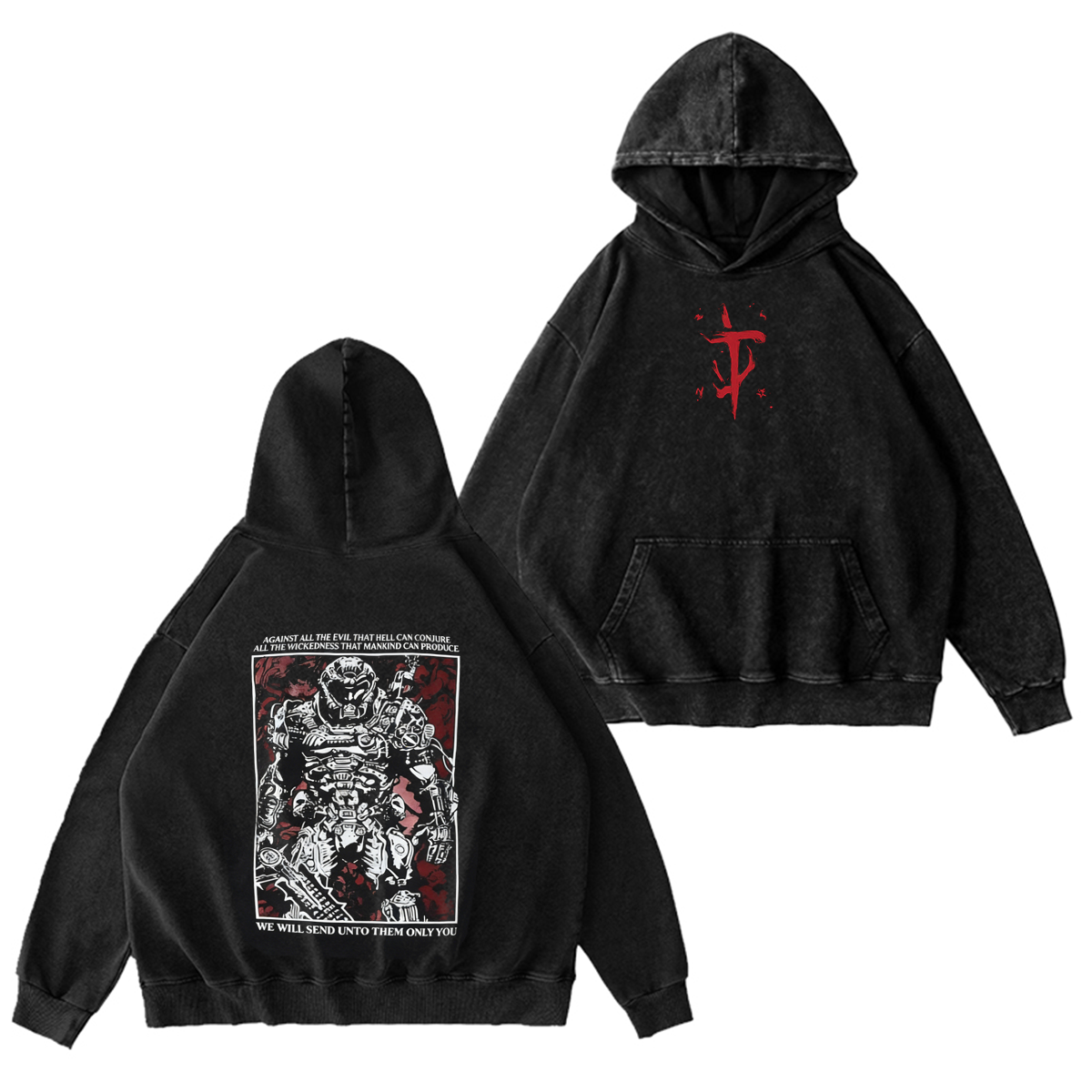 Doom Slayer Washed T-shirt/Crewneck/Hoodie