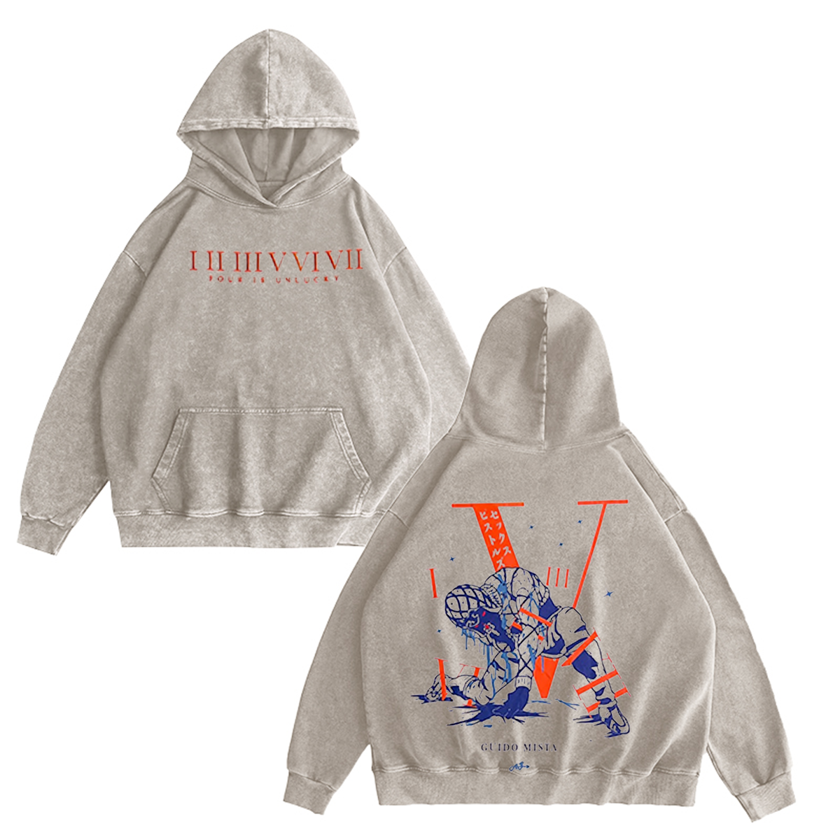 JoJo's Bizarre Adventure Washed T-shirt/Crewneck/Hoodie