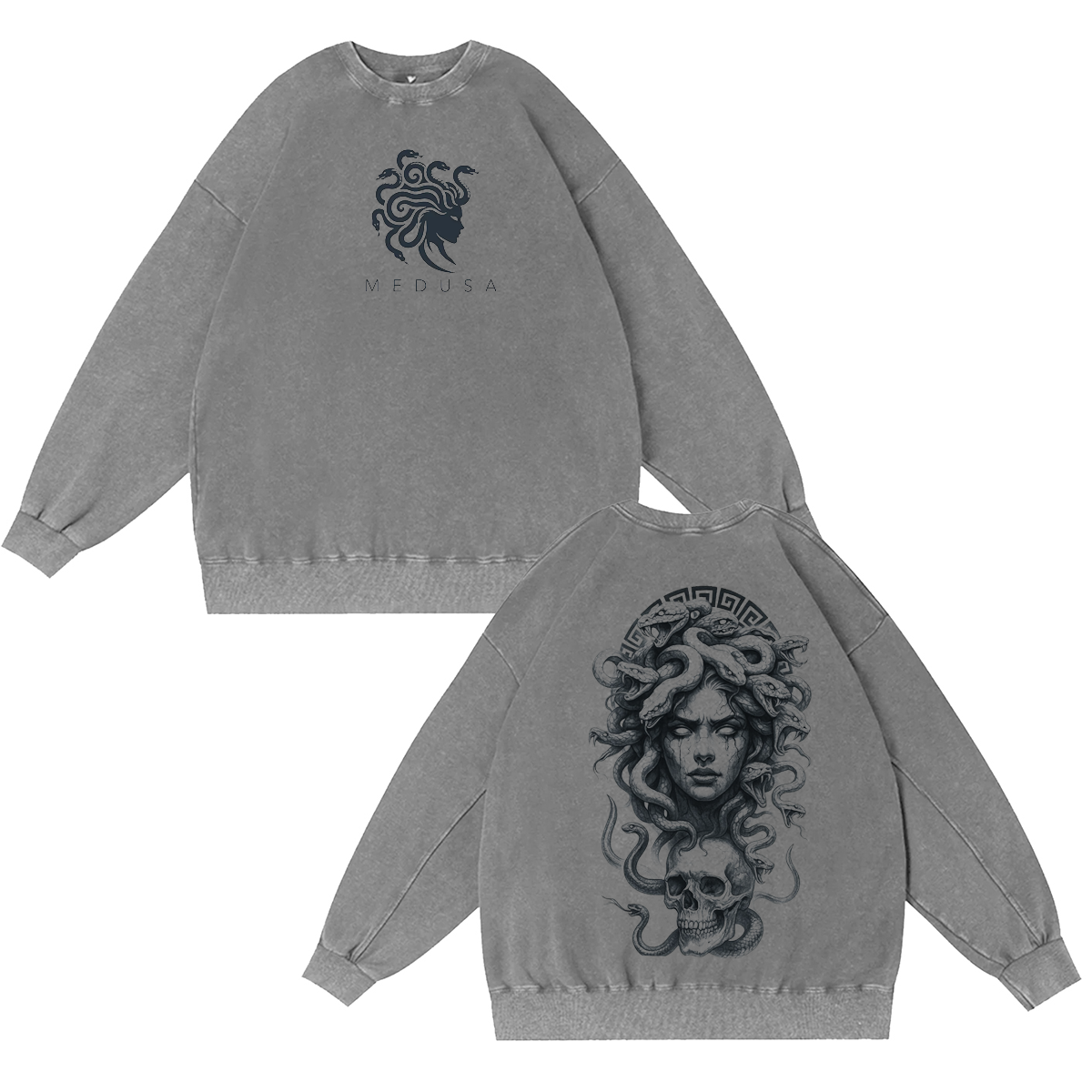 Medusa Snake Washed T-shirt/Crewneck/Hoodie