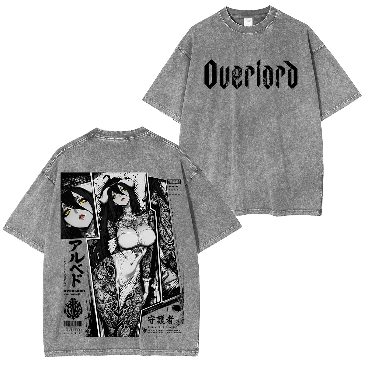 Albedo Overlord Washed T-shirt/Crewneck/Hoodie