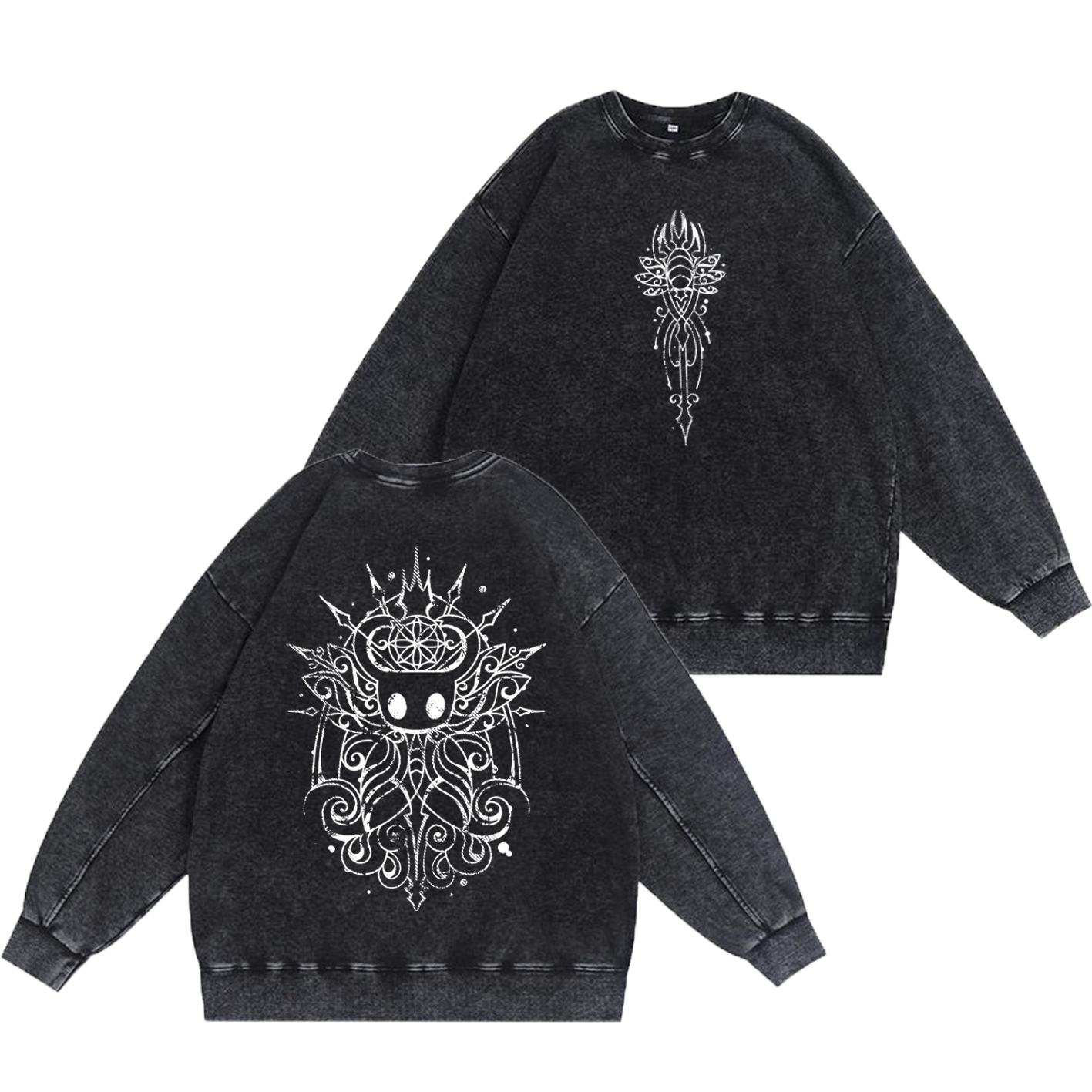 Hollow Knight Unisex Washed Crewneck Sweatshirt