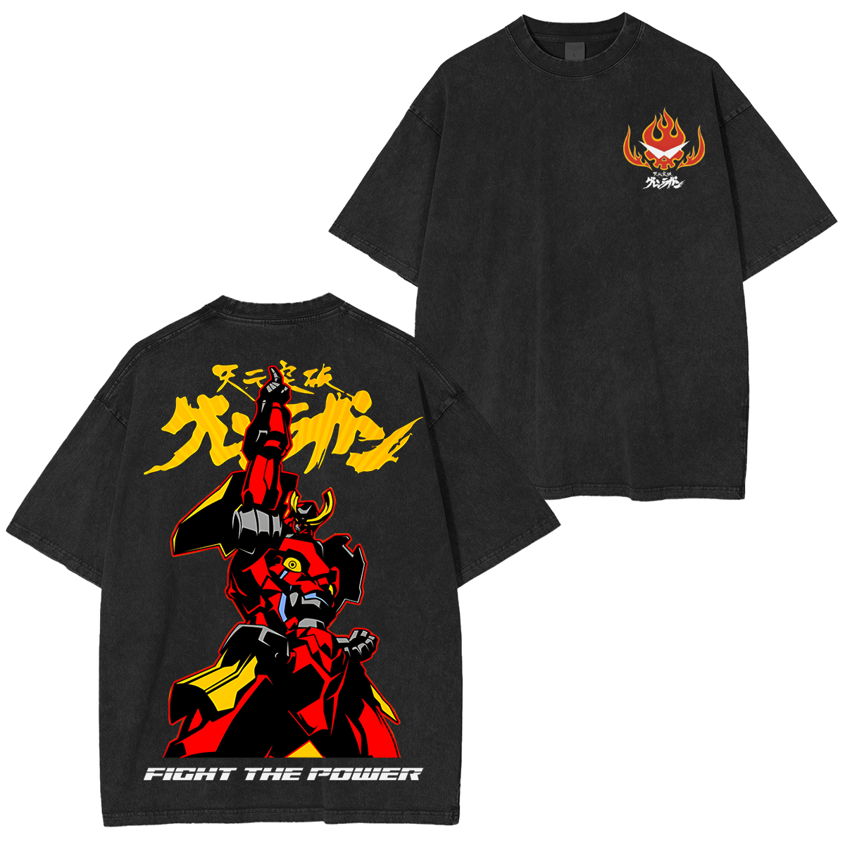 Gurren Lagann Unisex Washed T-Shirt