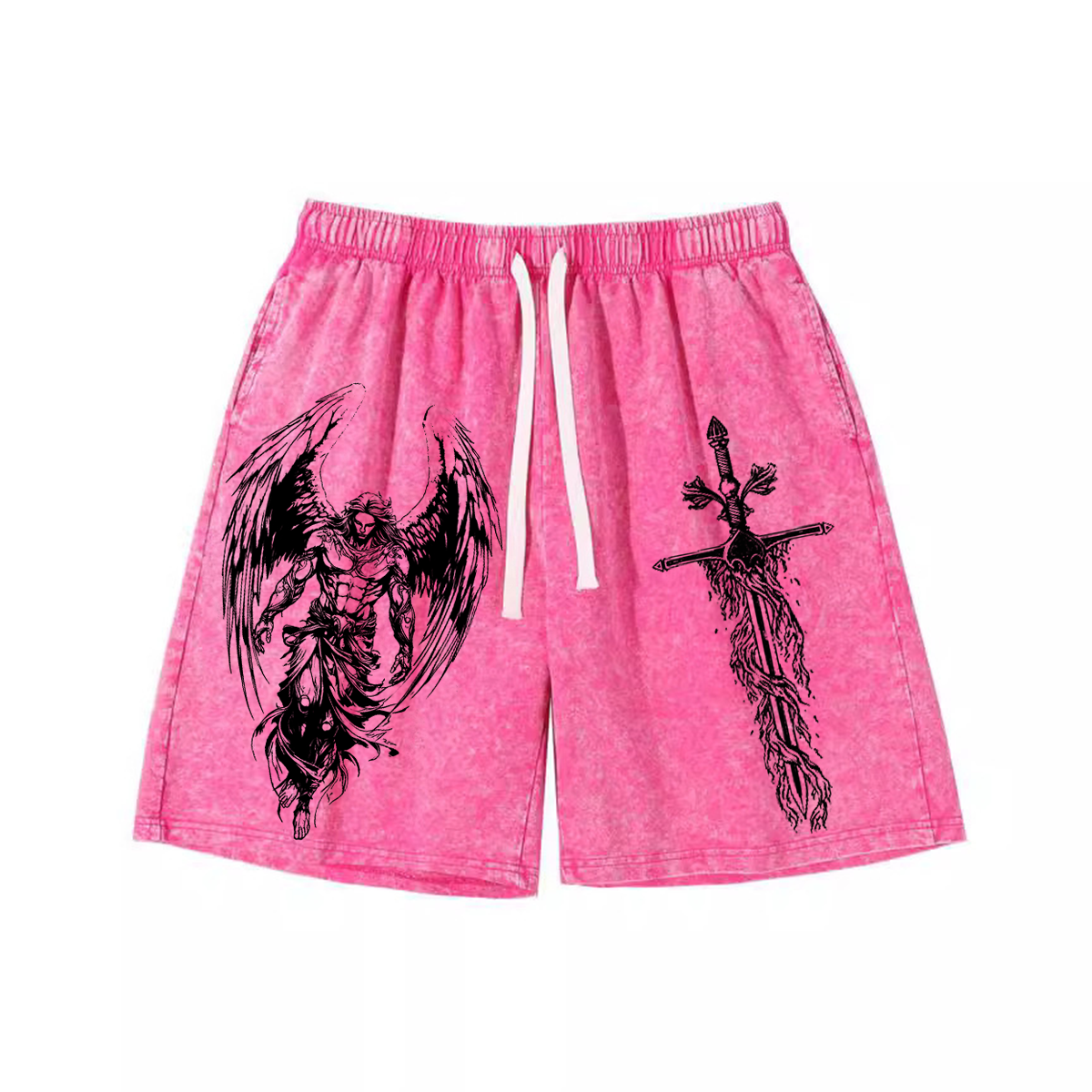 Archangelmichael Jesus War Vintage Washed Shorts/Pants