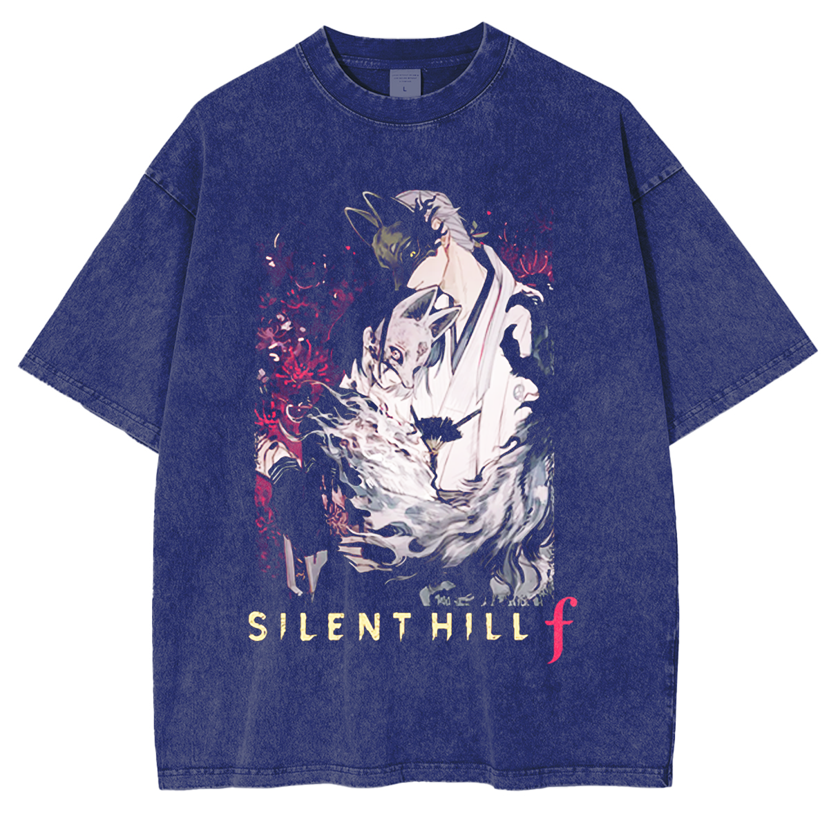 Fox Mask x Hinako Silent hill f Vintage Washed T-shirt/Crewneck/Hoodie