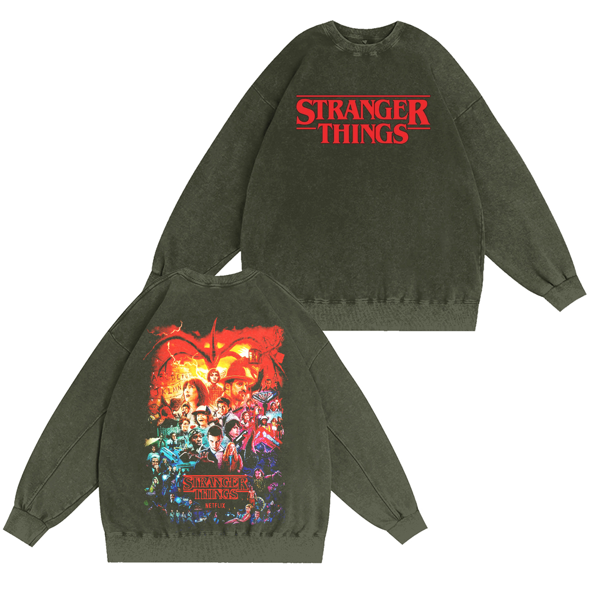 Stranger Things Vintage Washed T-shirt/Crewneck/Hoodie