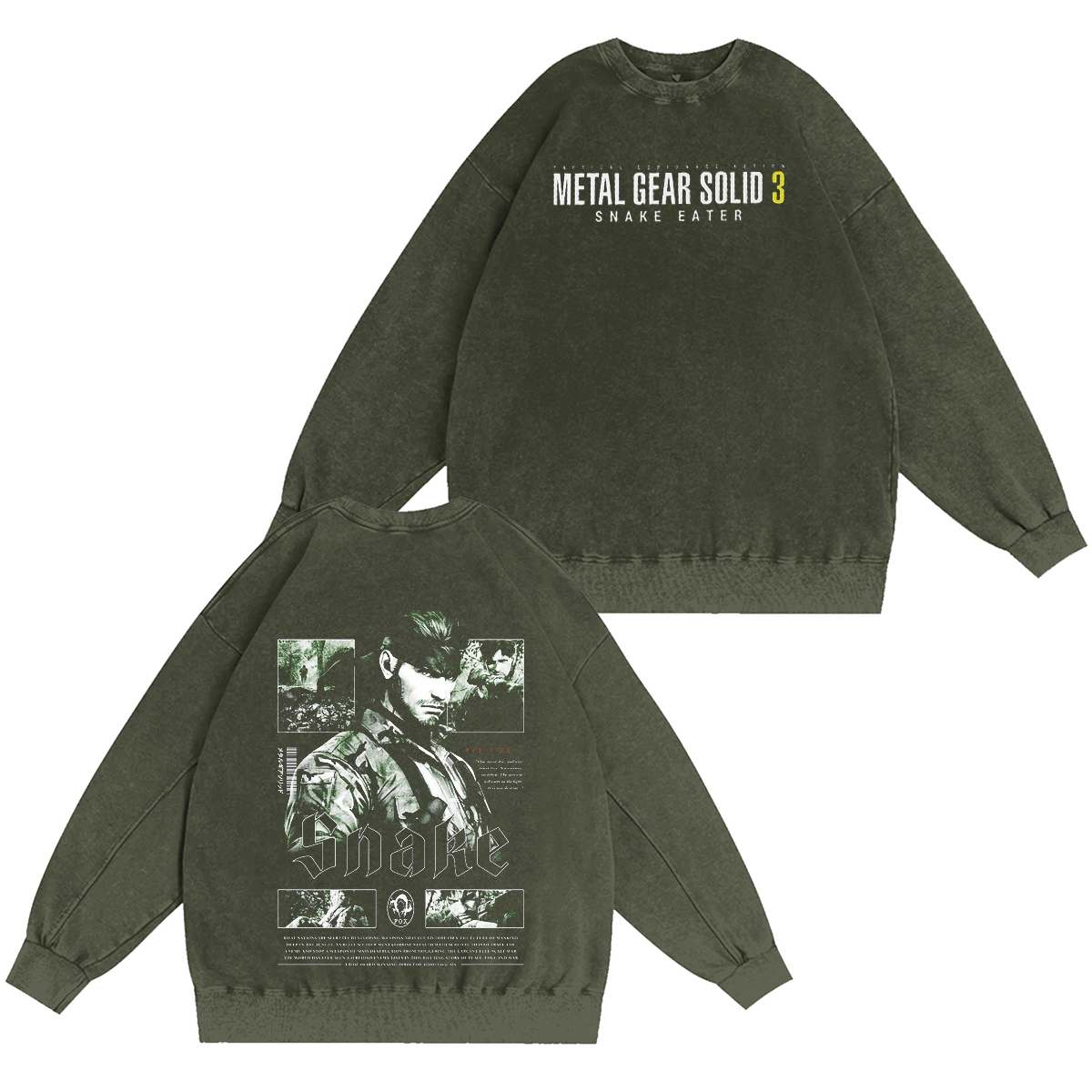 Metal Gear Vintage Washed T-shirt/Crewneck/Hoodie