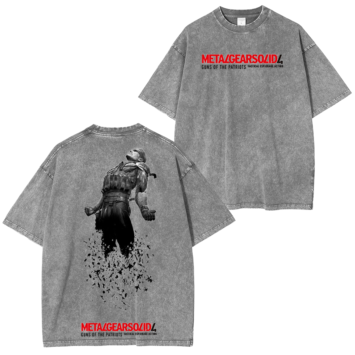 Metal Gear Solid 4 Vintage Washed T-shirt/Crewneck/Hoodie