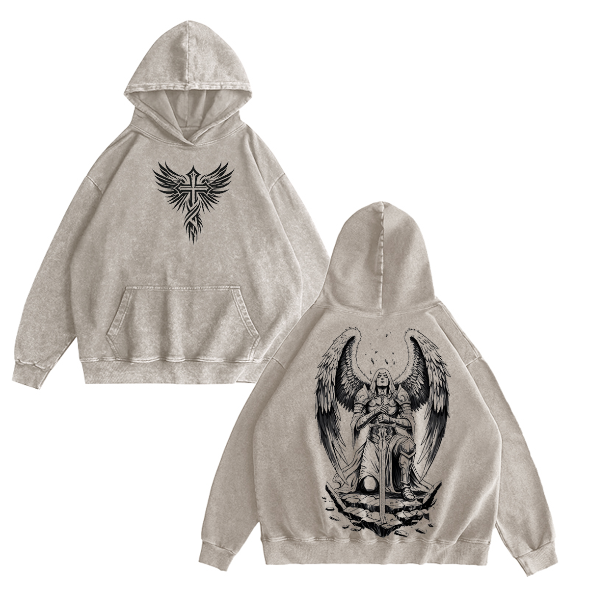 Archangel Saint Michael Vintage Washed T-shirt/Crewneck/Hoodie