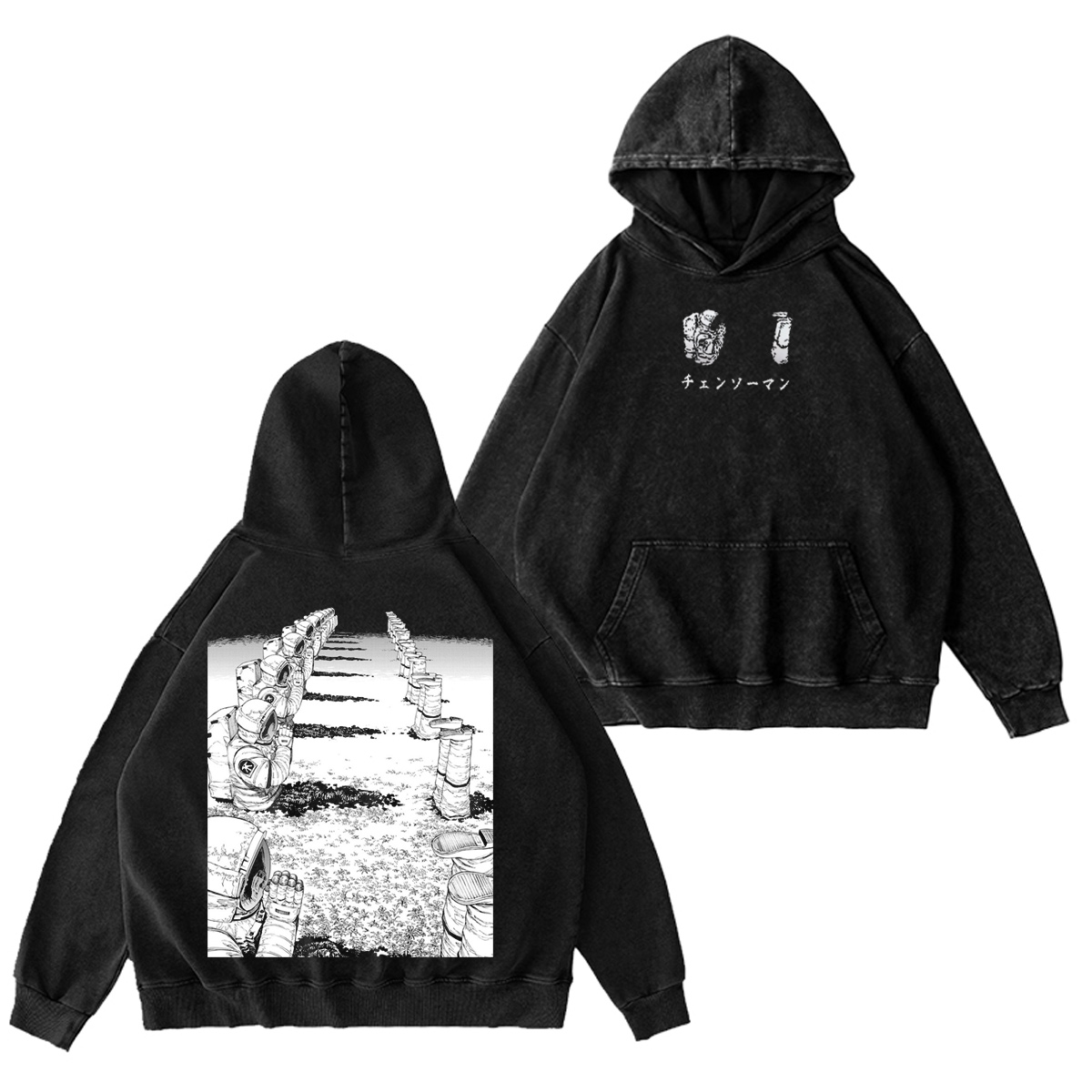 Chainsaw Man Washed T-shirt/Crewneck/Hoodie