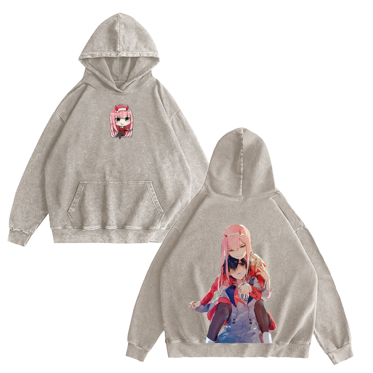 DARLING in the FRANXX Anime Vintage Washed T-shirt/Crewneck/Hoodie