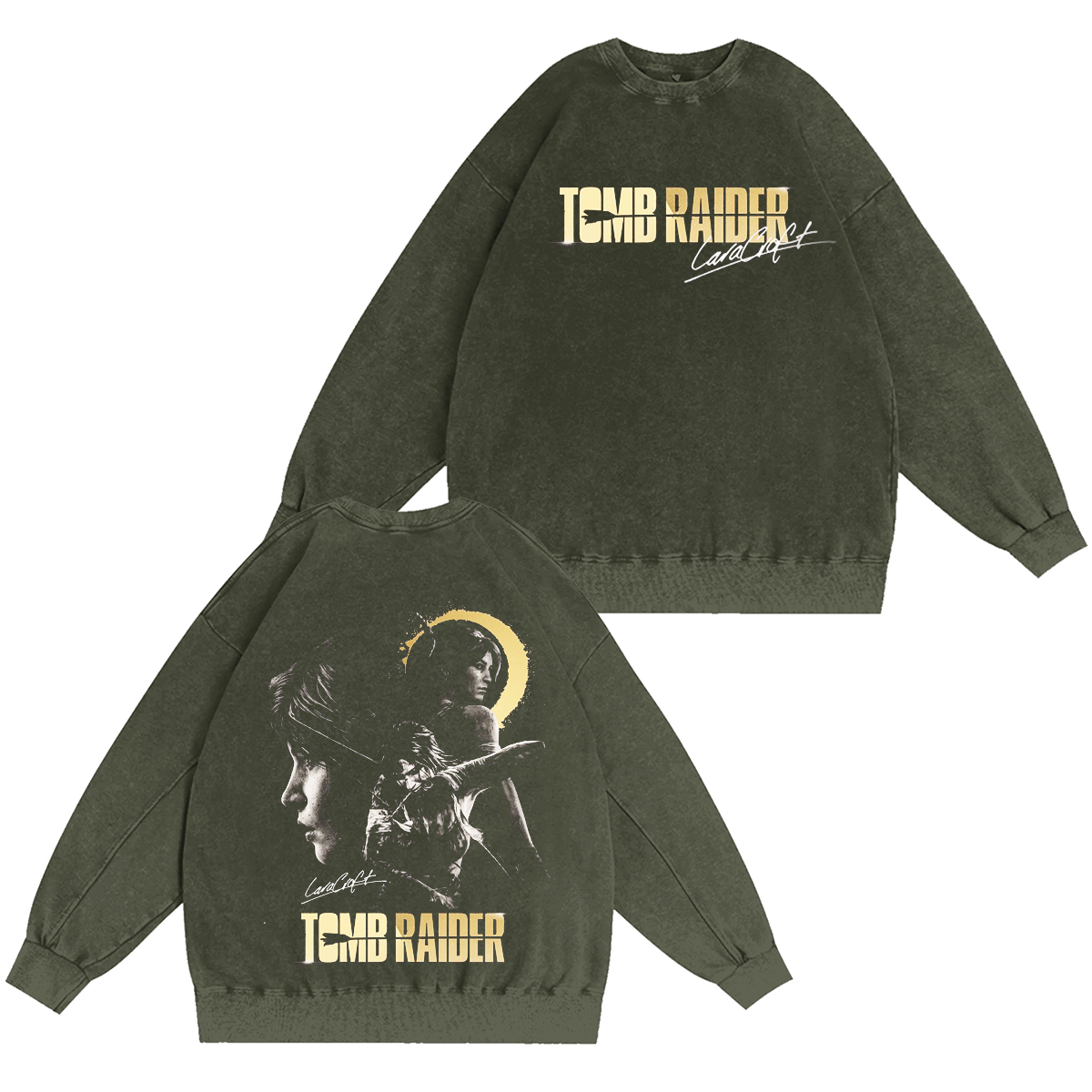 Tomb Raider Unisex Washed T-shirt/Crewneck/Hoodie
