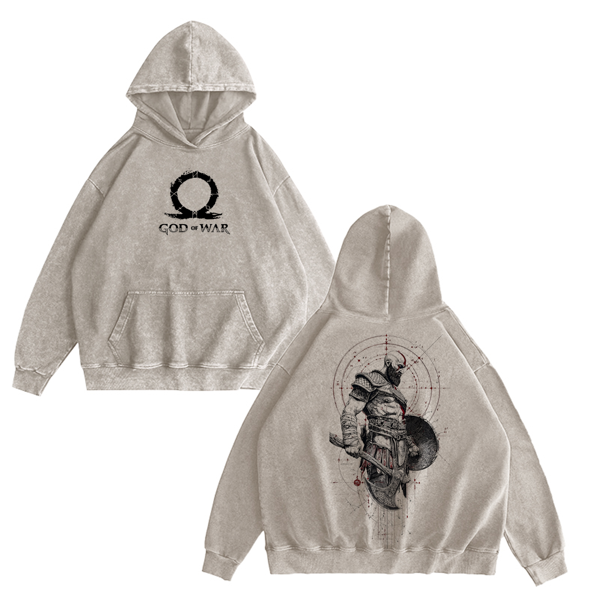 God of War Washed T-shirt/Crewneck/Hoodie
