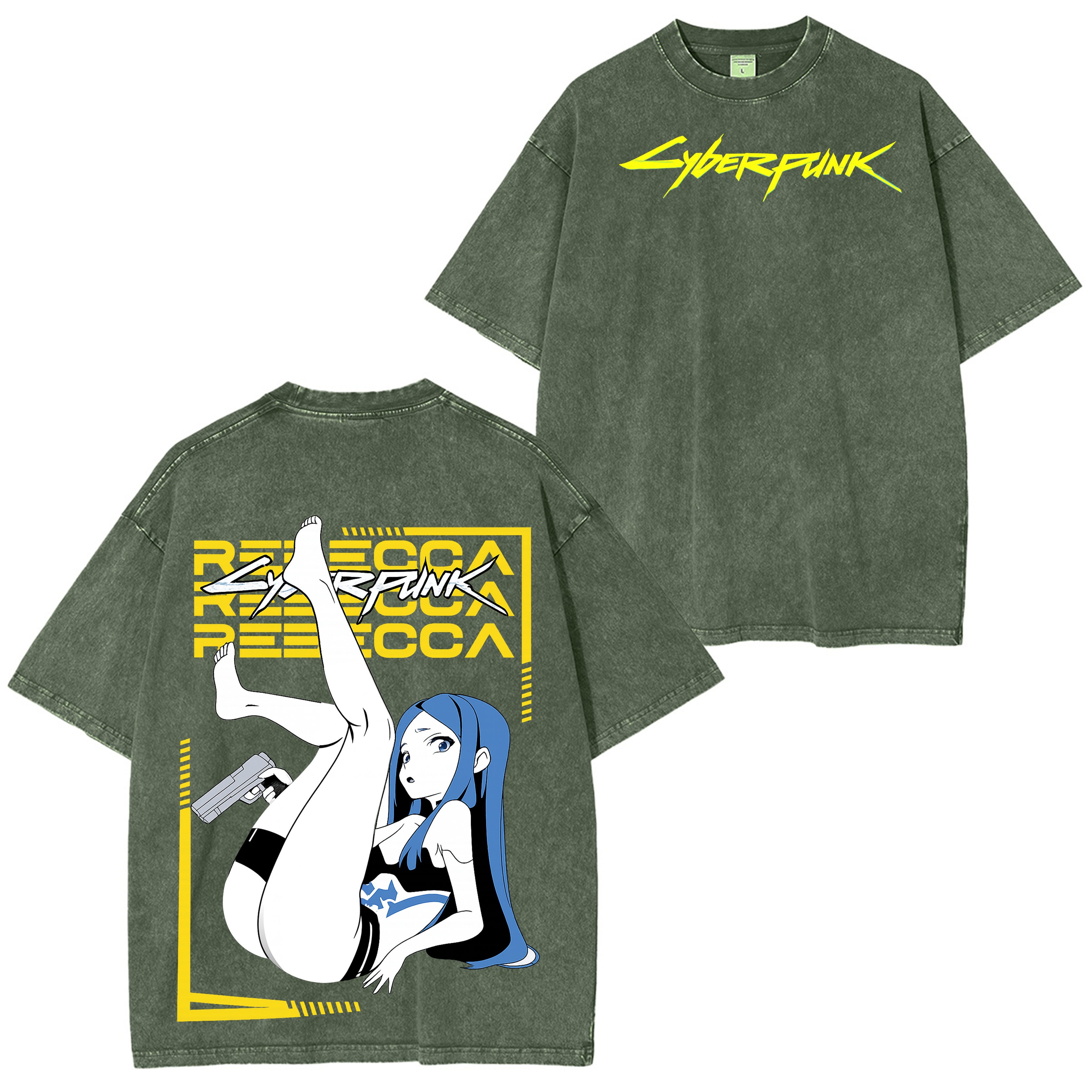 Cyberpunk: Edgerunners Vintage Unisex Washed T-Shirt