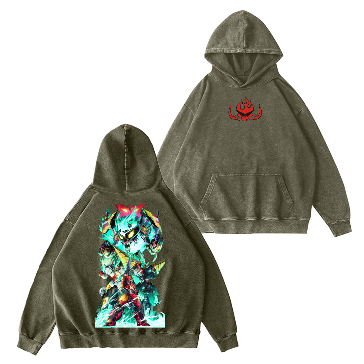 Tengen Toppa Gurren Lagann Washed T-shirt/Crewneck/Hoodie