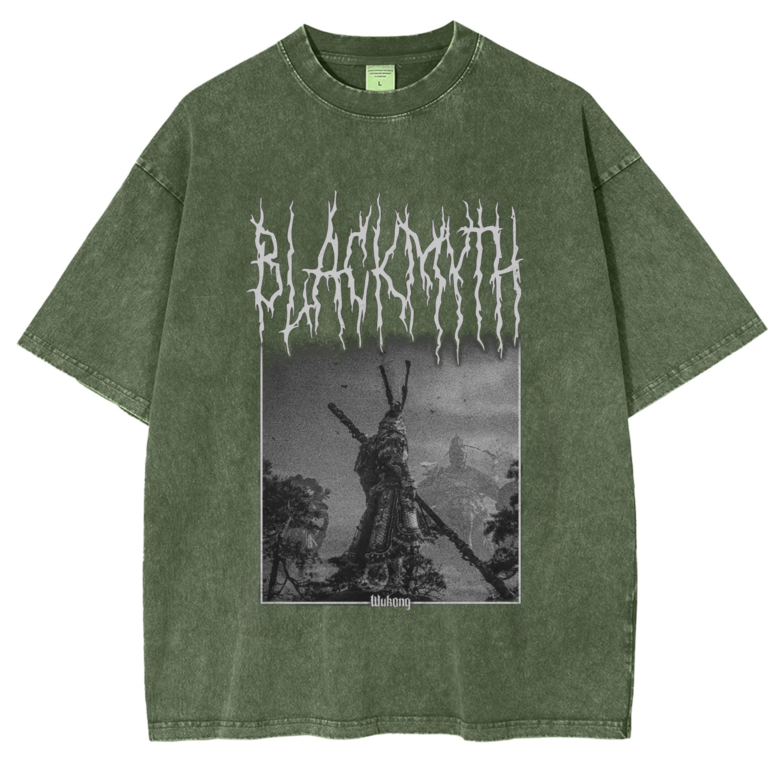 Black Myth Wukong Vintage Unisex Washed T-Shirt