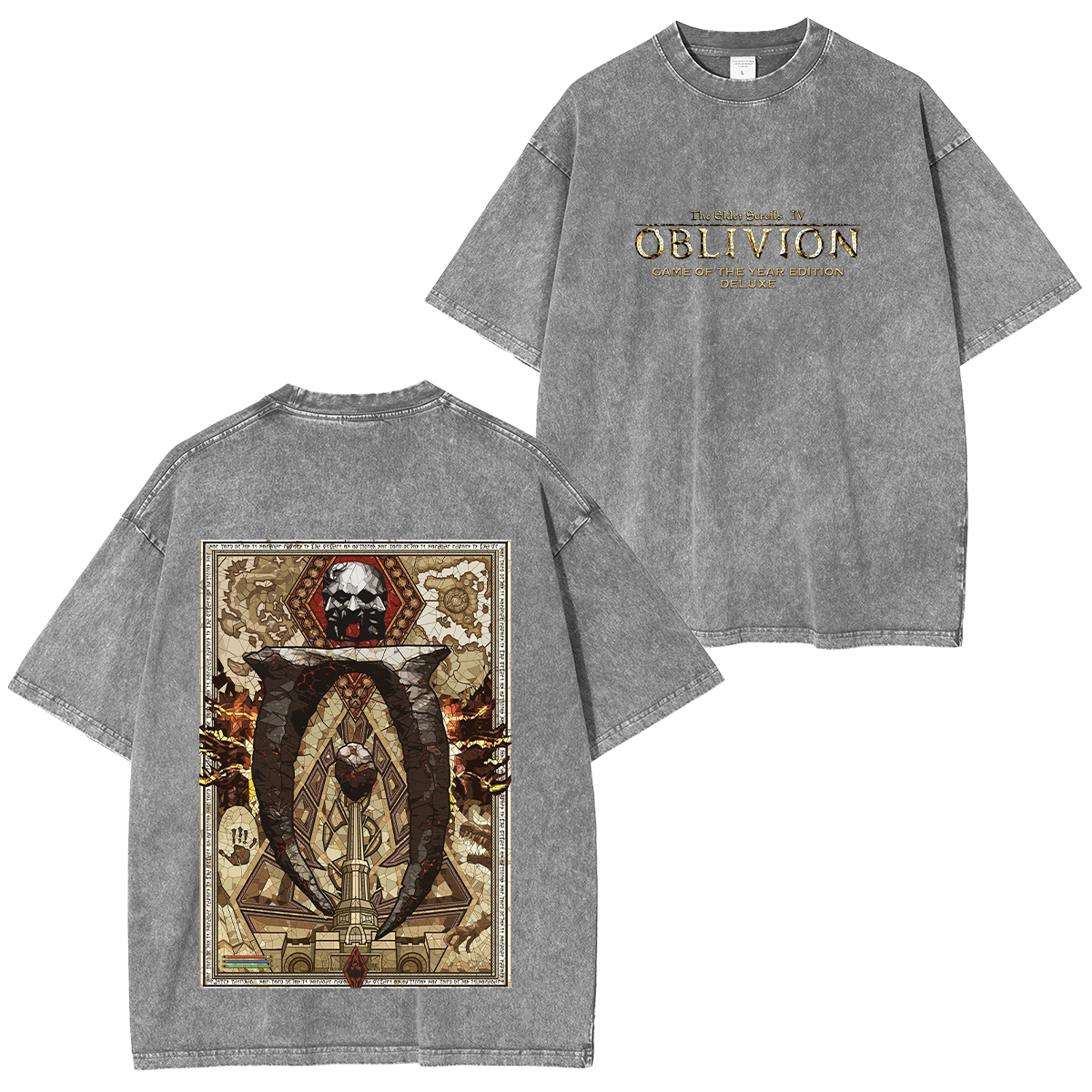The Elder Scrolls IV Obilivion Remastered Vintage Washed Unisex T-Shirt