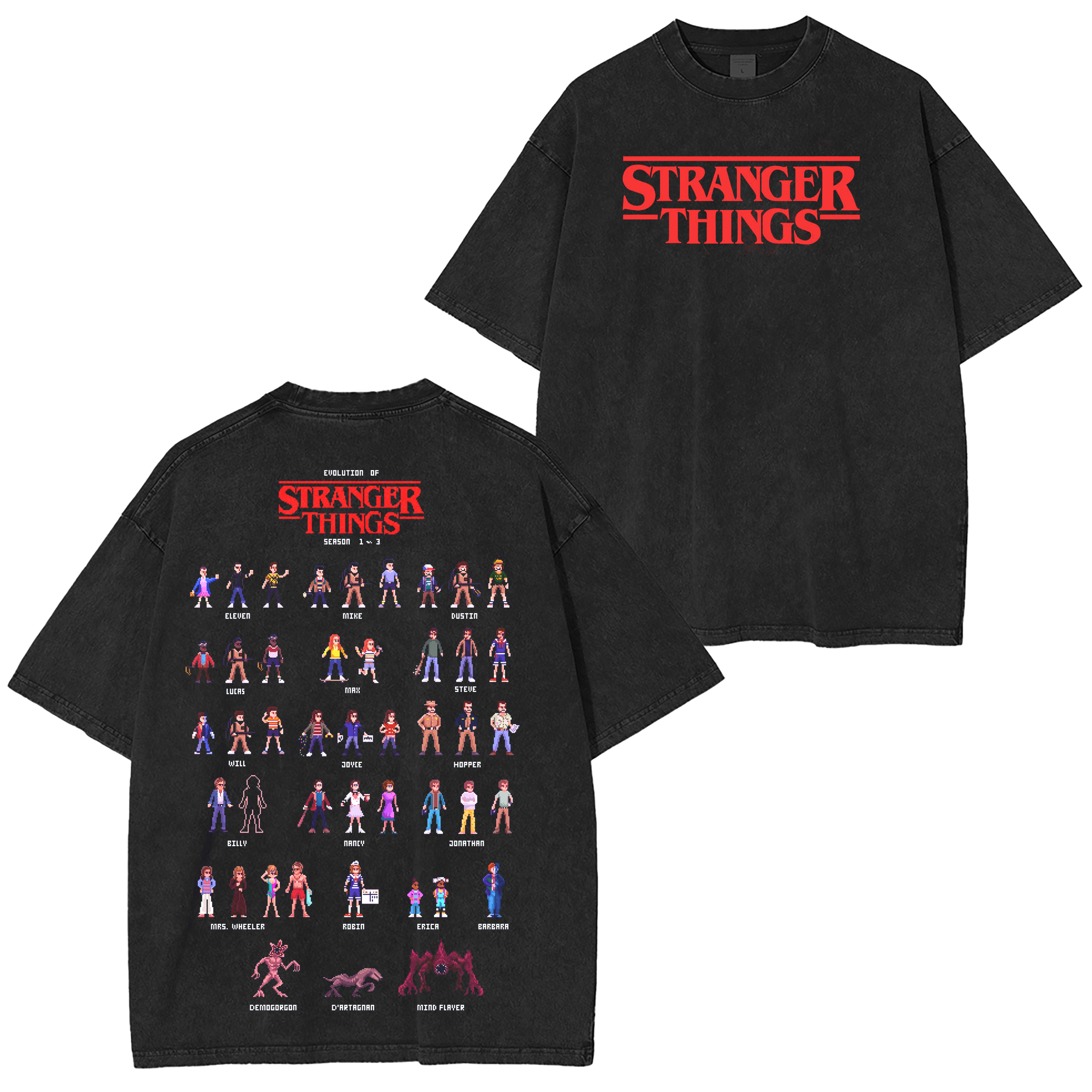 Stranger Things 5 Unisex  Washed T-shirt/Crewneck/Hoodie