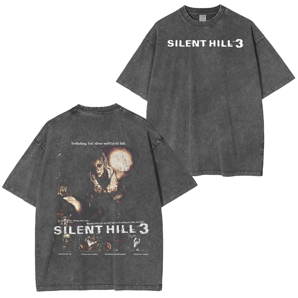 Silent Hill 3 - Everything You Never Wanted To See Unisex Washed T-Shirt